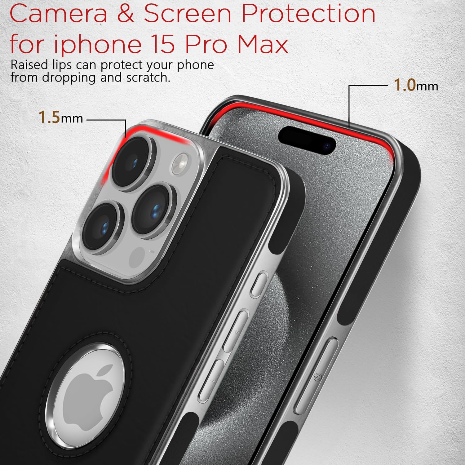iPhone 15 Pro mobile back cover in black by Pikkme – photo 4