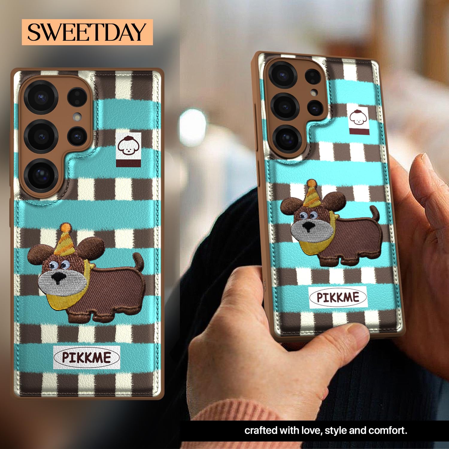 Pikkme Samsung Galaxy S25 Ultra Cute Girlish Dog Series Back Cover (Design2)