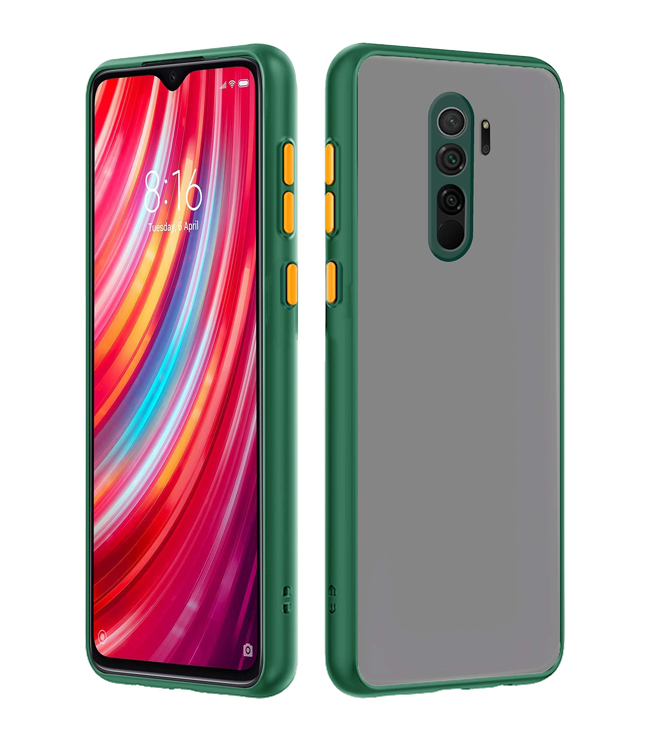 Green Hybrid mobile cover for Redmi Note 8 Pro – Pikkme