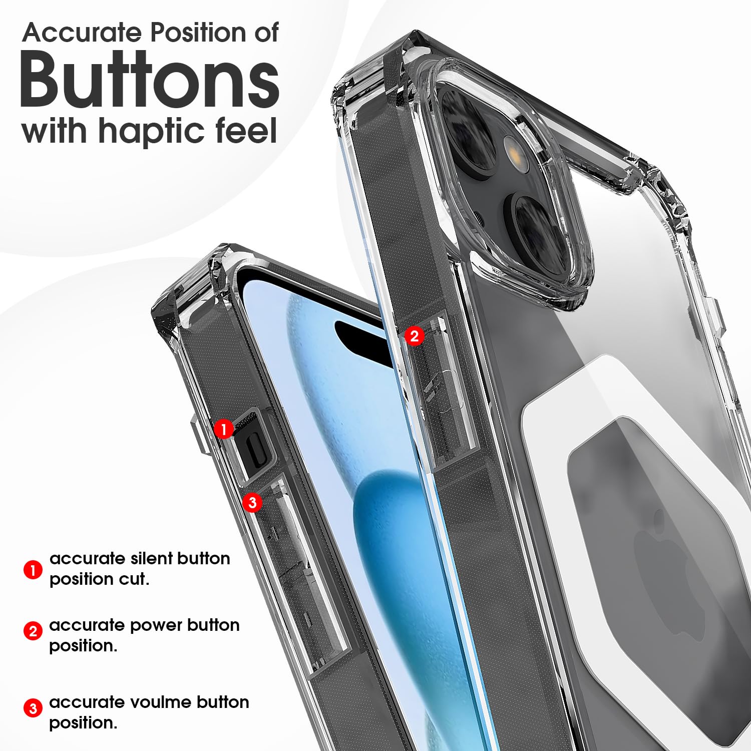 Pikkme iPhone 15 transparent mag-safe back cover – photo 5