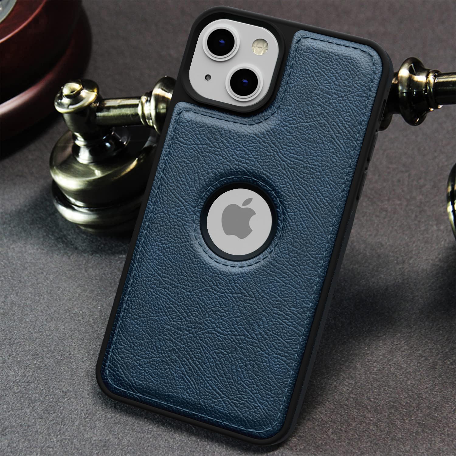 Pikkme iPhone 14 Pu Flexible Leather Back Case | Blue