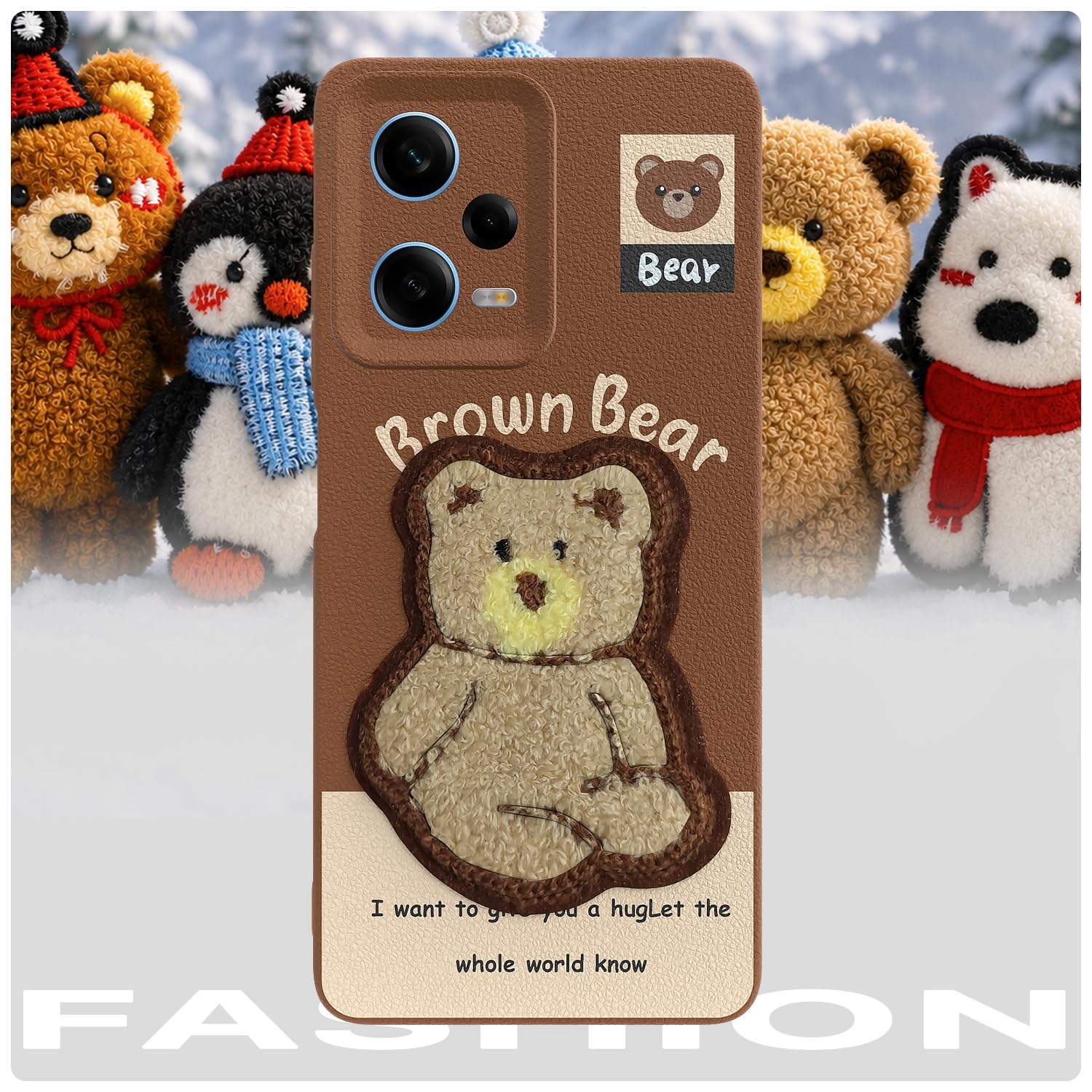 Redmi Note 12 Pro 5G mobile back cover in brown by Pikkme – photo 7