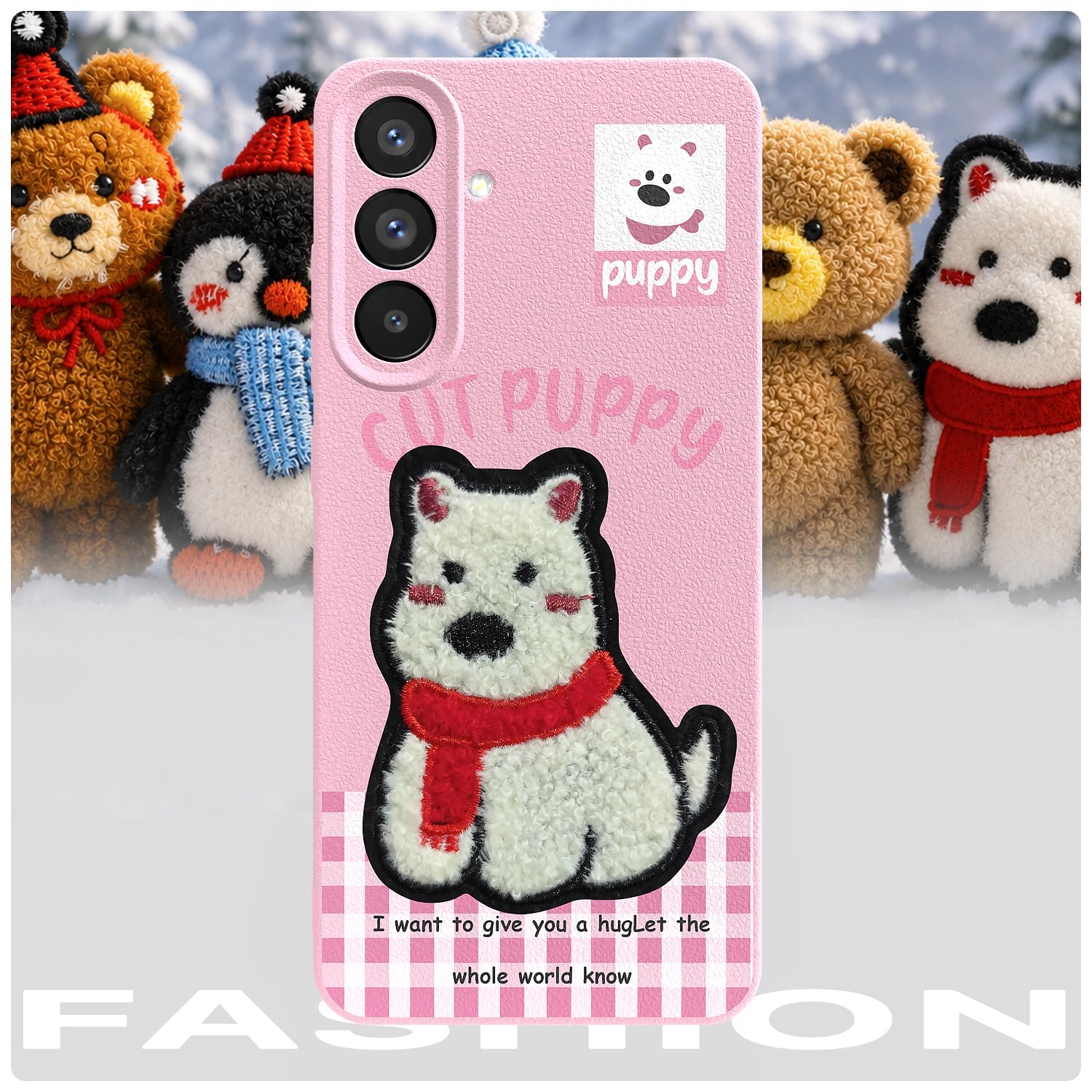Pikkme Samsung A36 5G Plush Patch pink back cover – photo 7