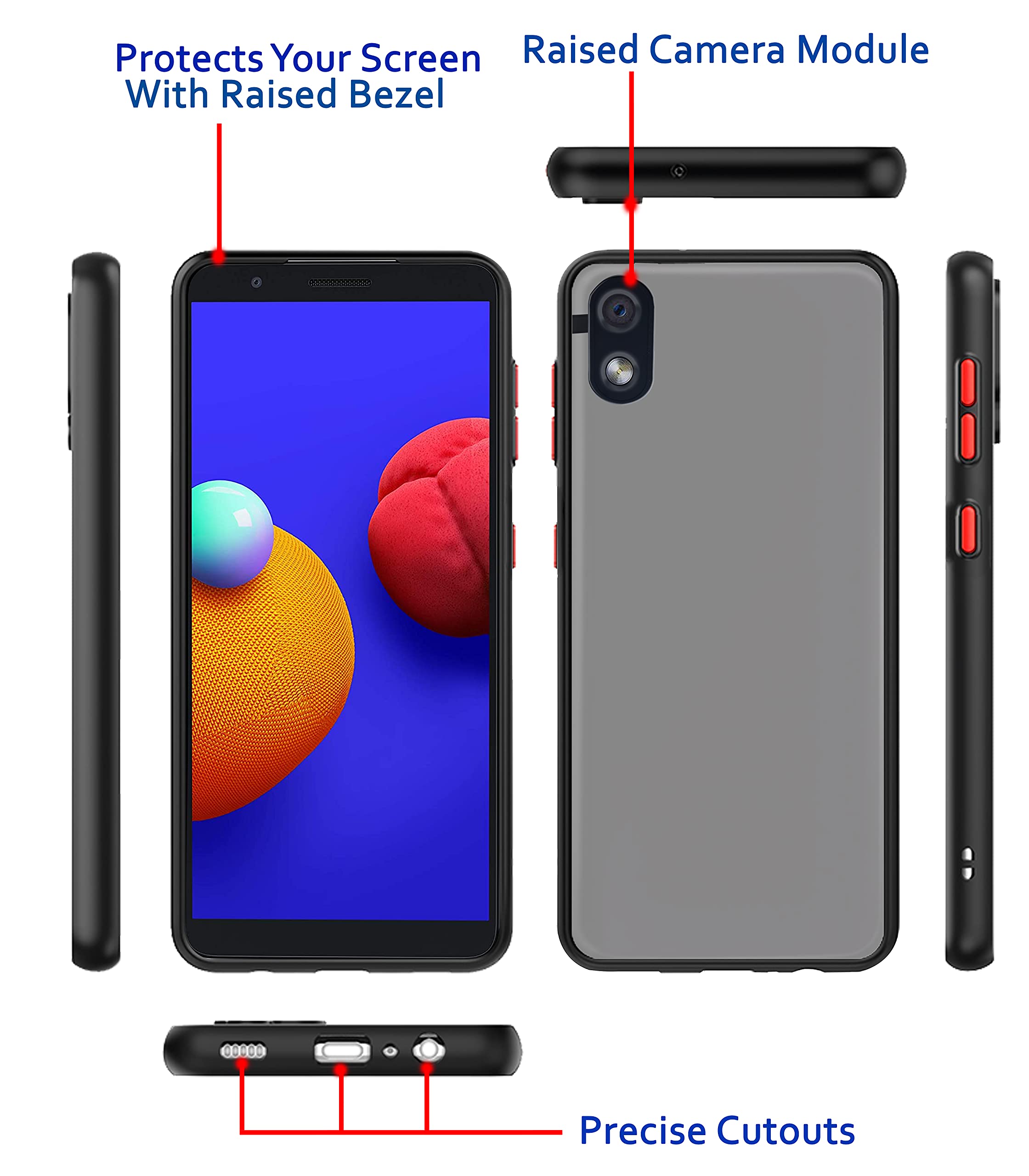 Pikkme black mobile cover for Samsung M01 Core – photo 3