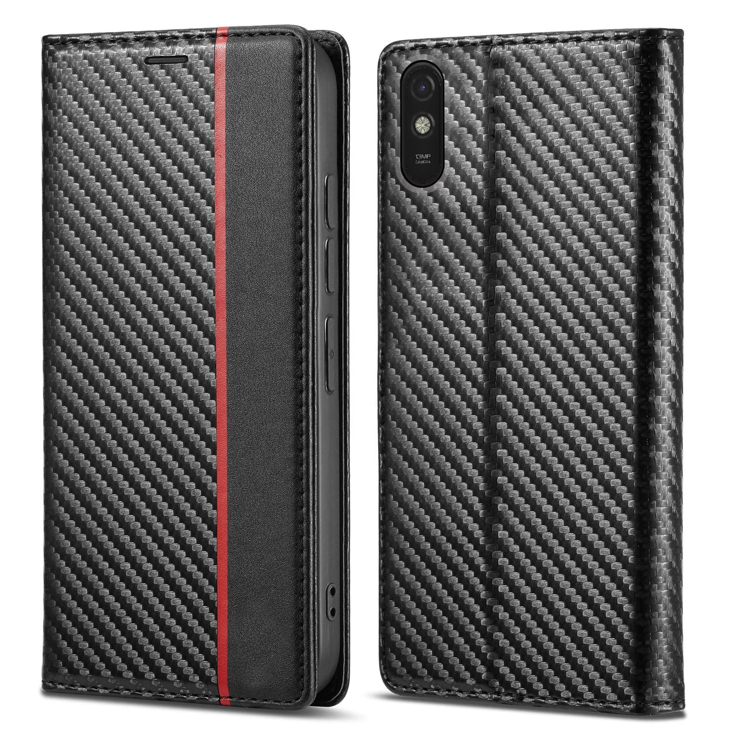 Pikkme black Wallet flip case for Redmi 9A/9i/9A Sport