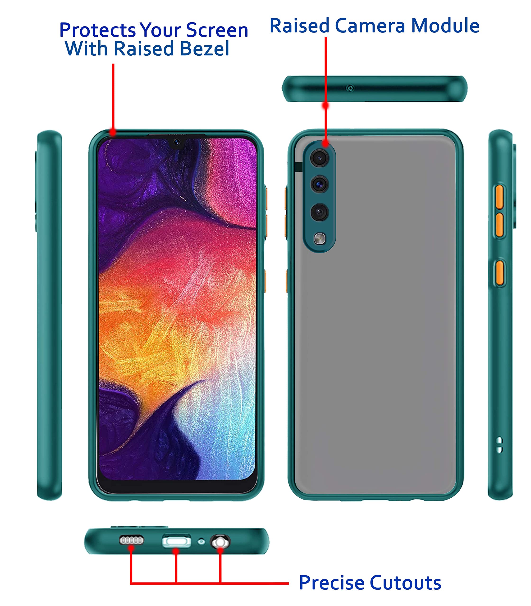 Pikkme Samsung A50/A50s/A30s green back cover – photo 3
