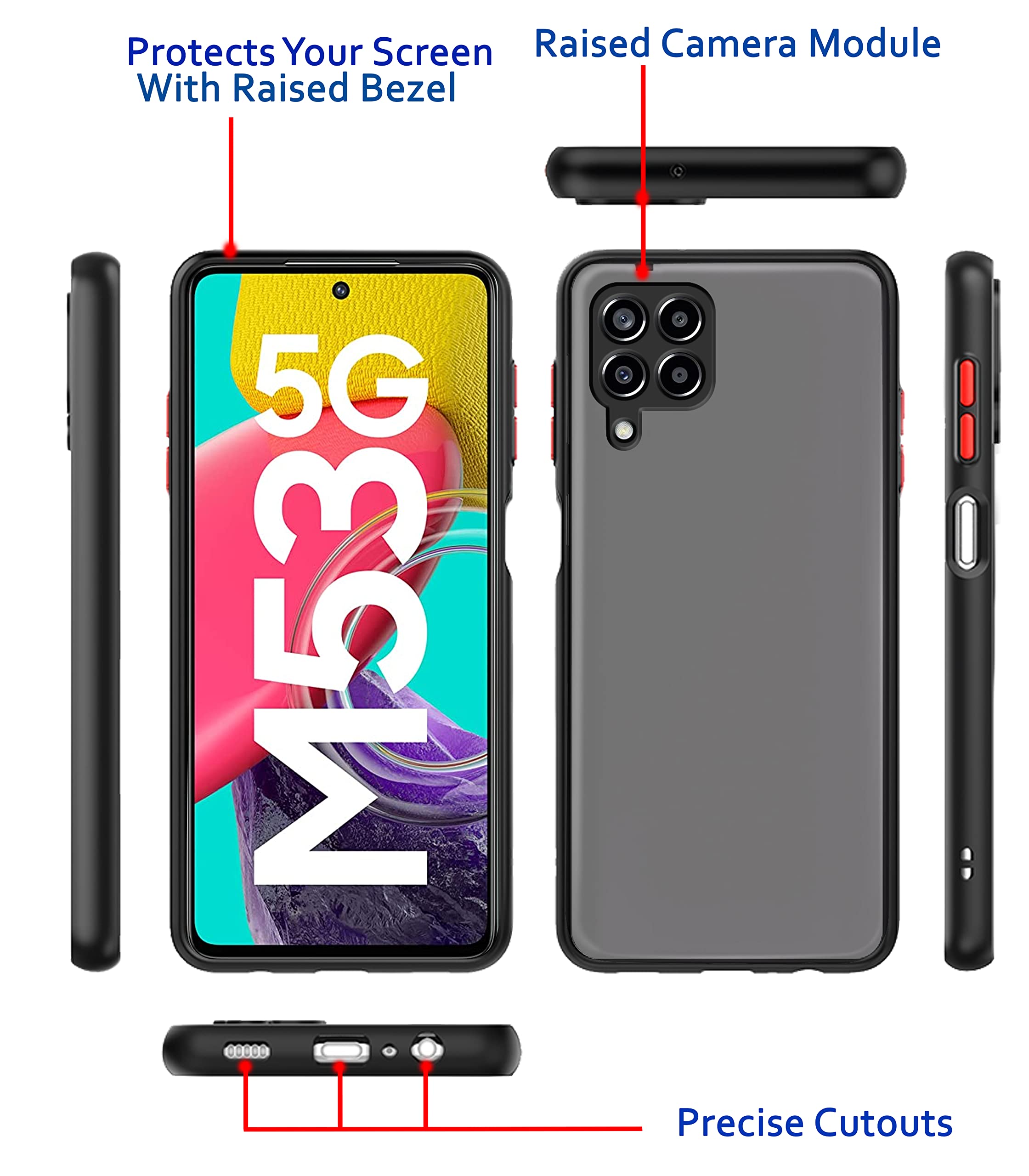 Pikkme Samsung M53 5G black phone cover – photo 3