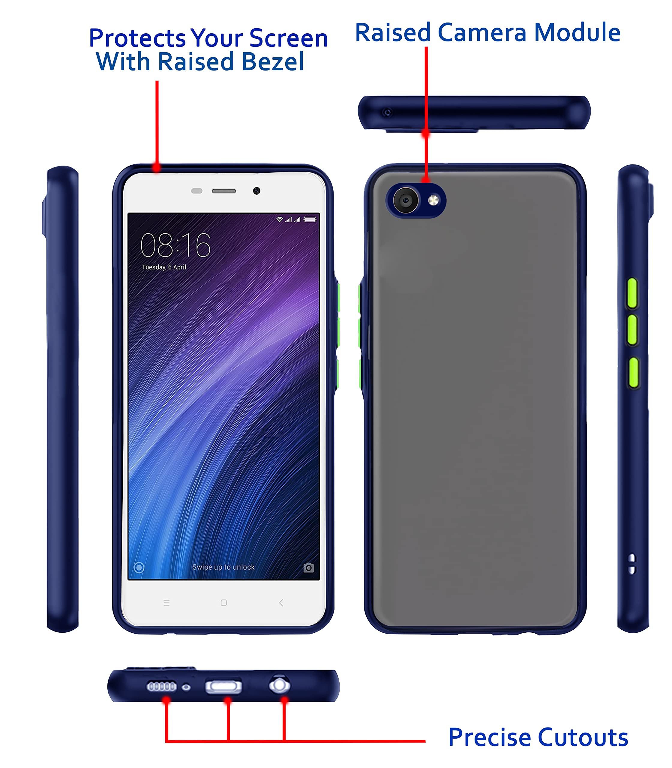 Blue phone cover for Vivo Y55 – Pikkme – photo 3