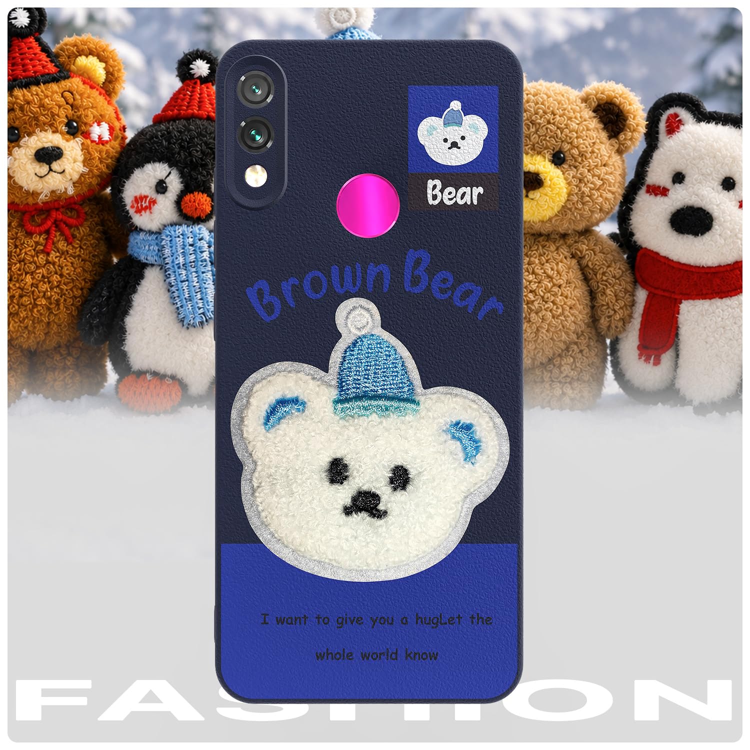 Blue Plush Patch mobile cover for Redmi Note 7 Pro/Note 7/Note 7s – Pikkme – photo 7