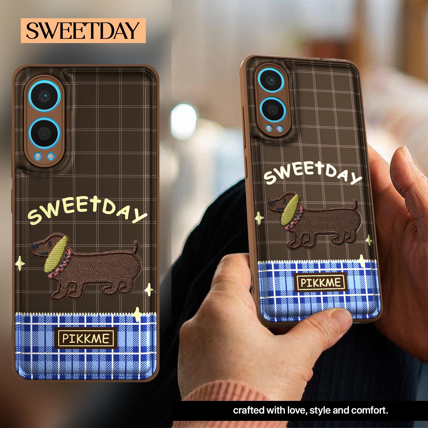 Pikkme OnePlus Nord Ce 4 Lite 5G Cute Girlish Dog Series Back Cover (Design1)
