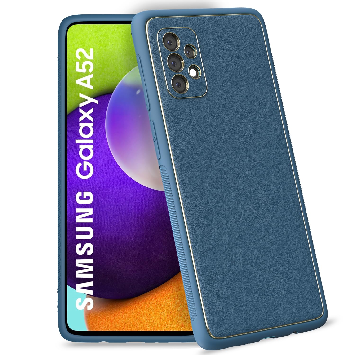 Pikkme blue Chrome mobile cover for Samsung A52/A52s
