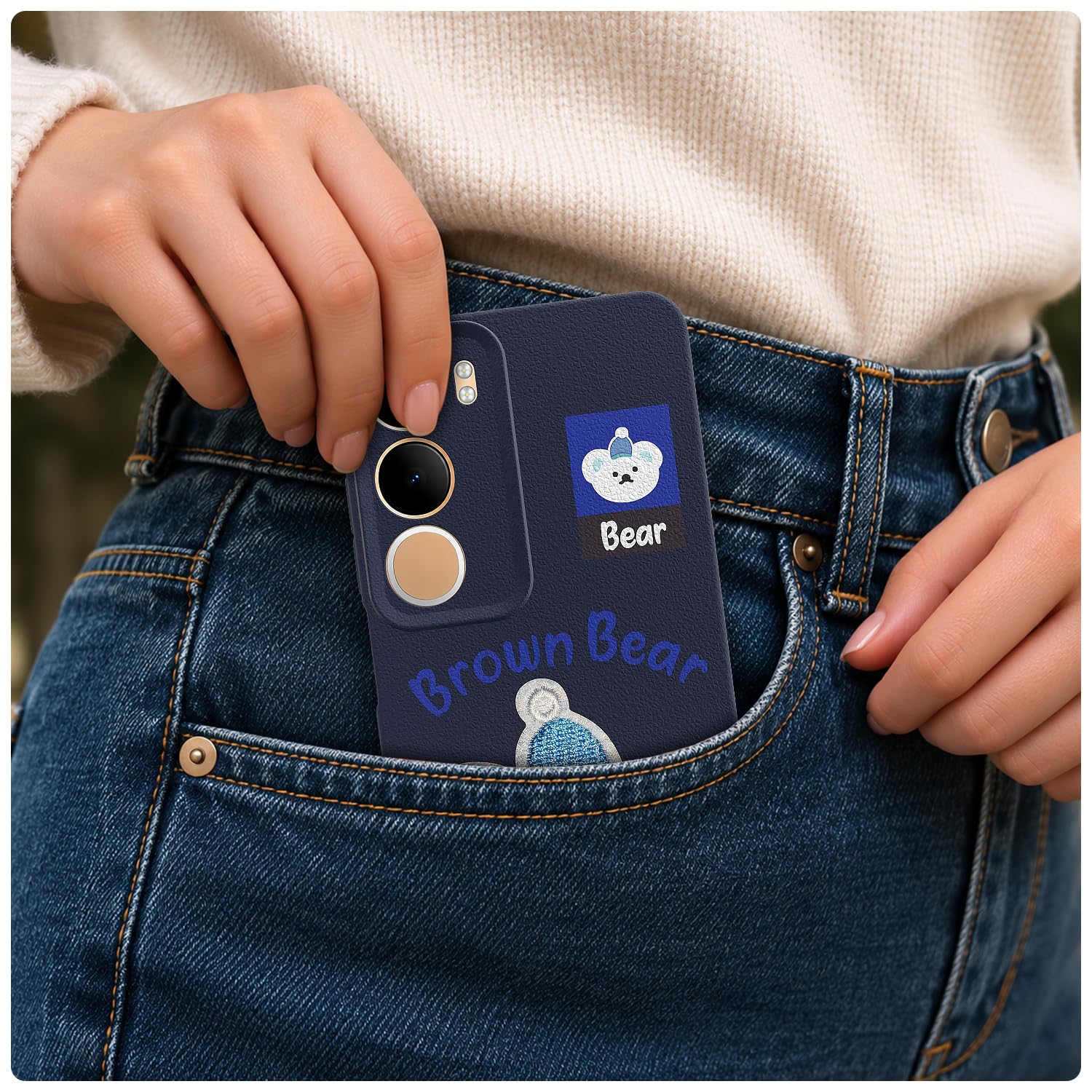 Vivo Y19s/Y29 5G mobile back cover in blue by Pikkme – photo 4