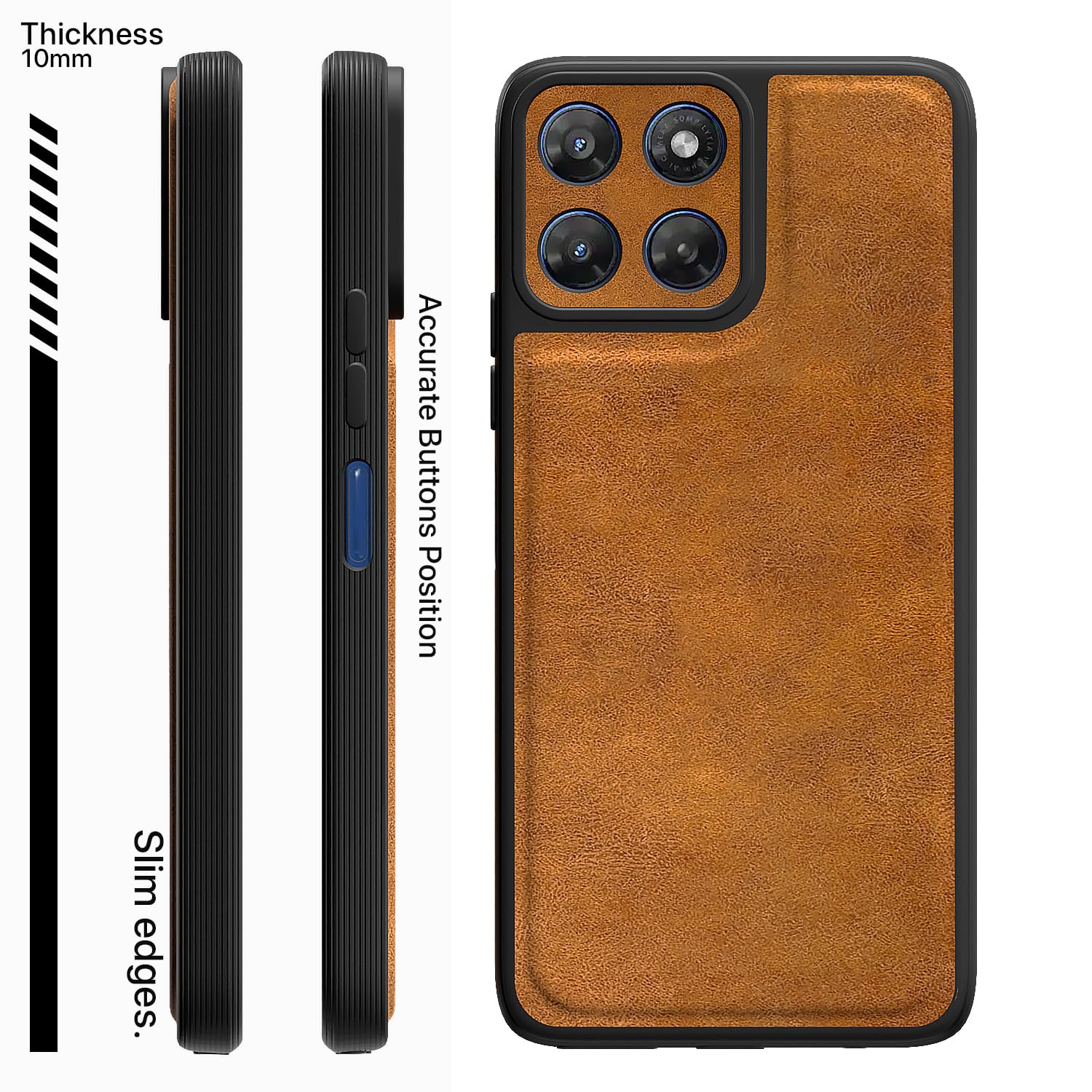 Pikkme Moto G37 5G brown back cover – photo 3