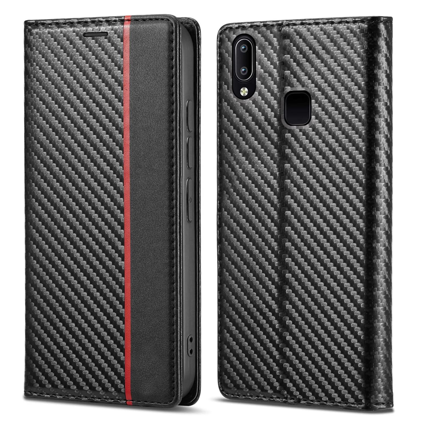 Black Wallet wallet flip cover for Vivo Y91/Y93/Y95 – Pikkme