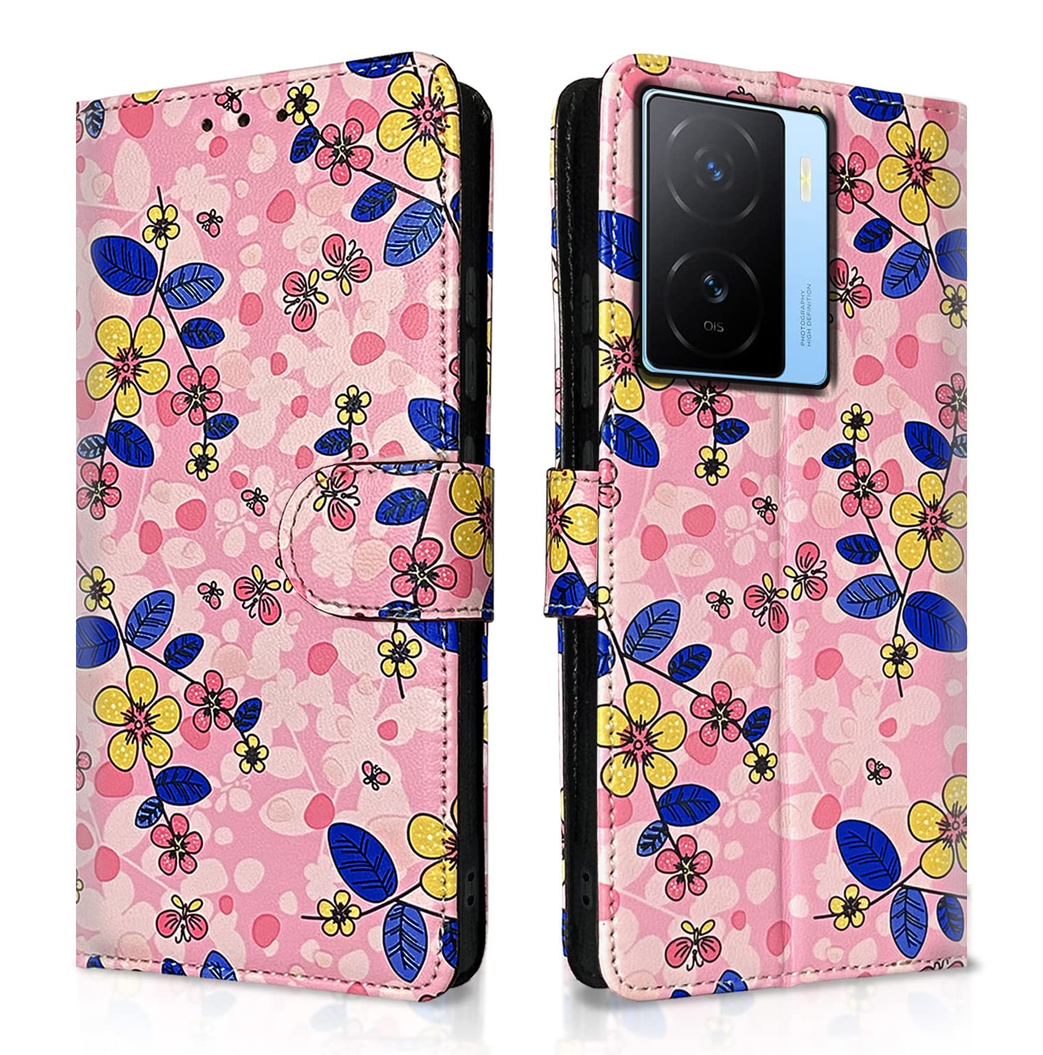 iQOO Z7/Z7s 5G flip case in pink flower by Pikkme