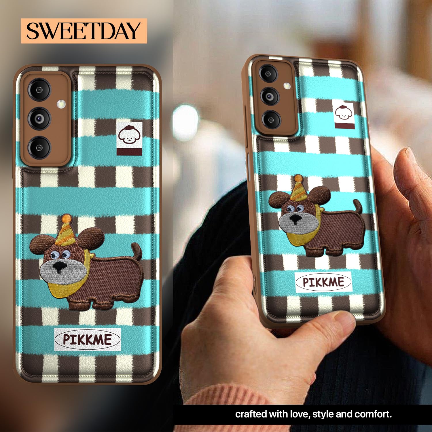 Pikkme Samsung Galaxy M14 5G Cute Girlish Dog Series Back Cover (Design2)