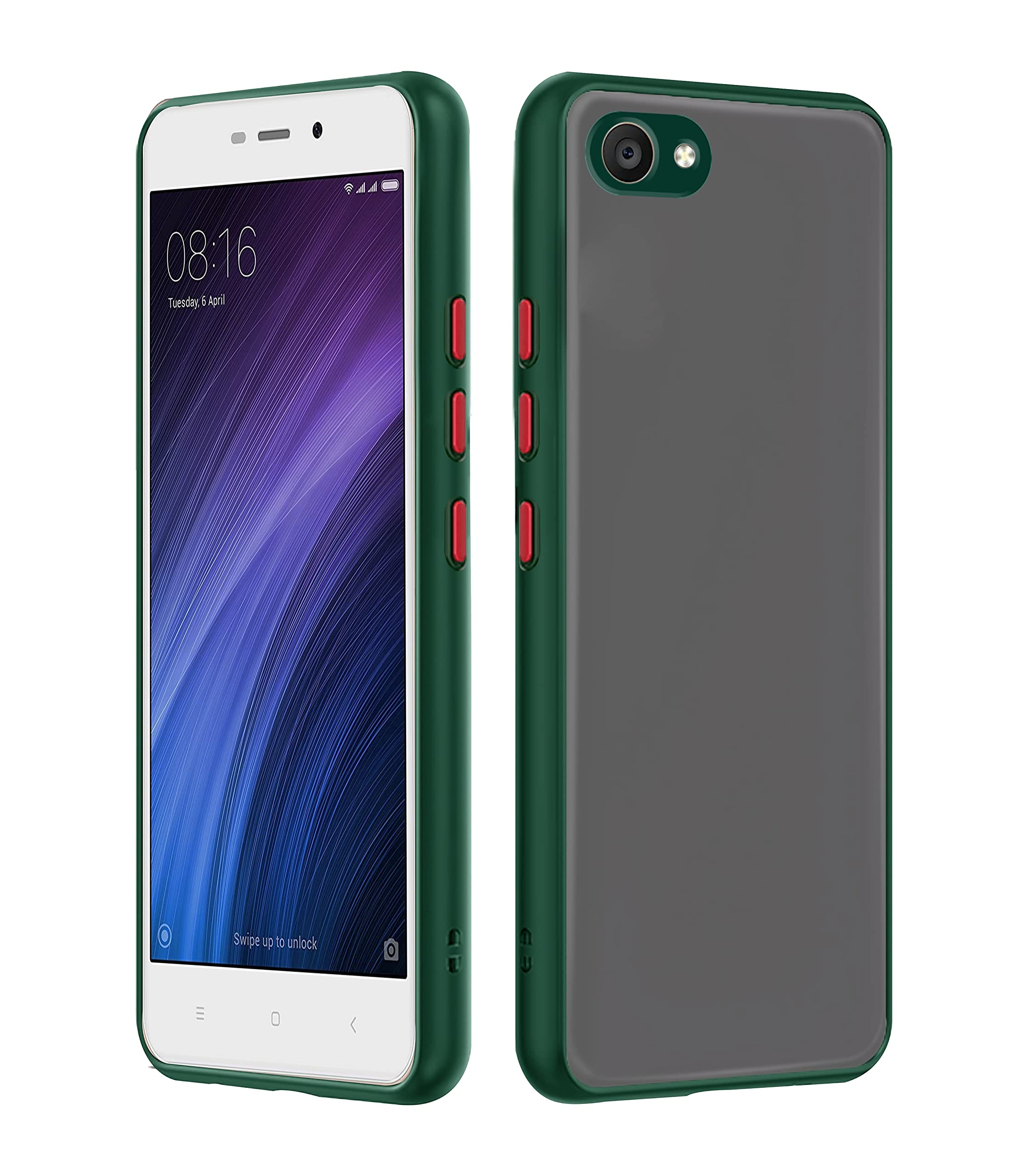 Pikkme green Hybrid mobile back cover for Vivo Y55