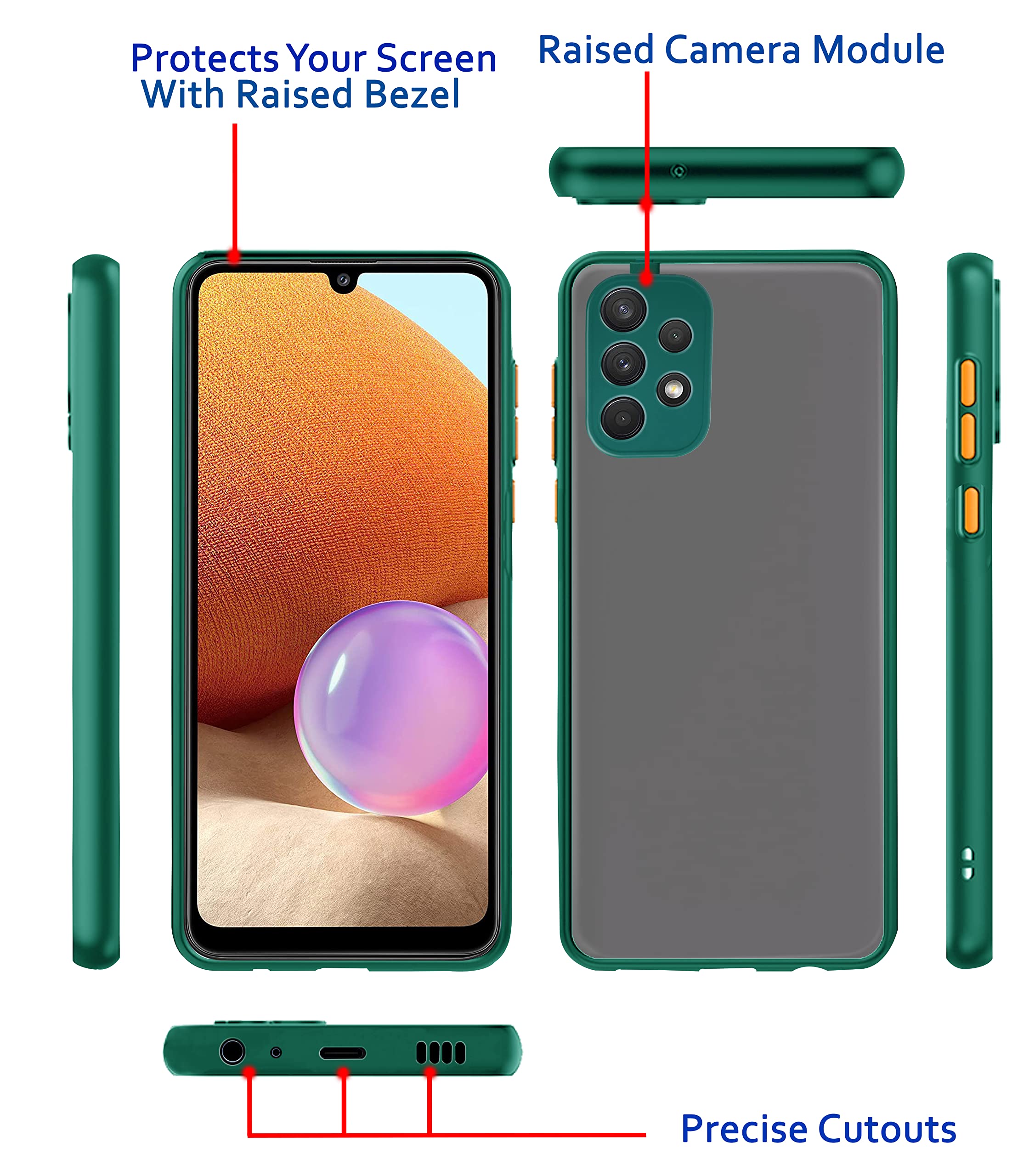Pikkme Samsung A32 4G Hybrid green mobile cover – photo 3