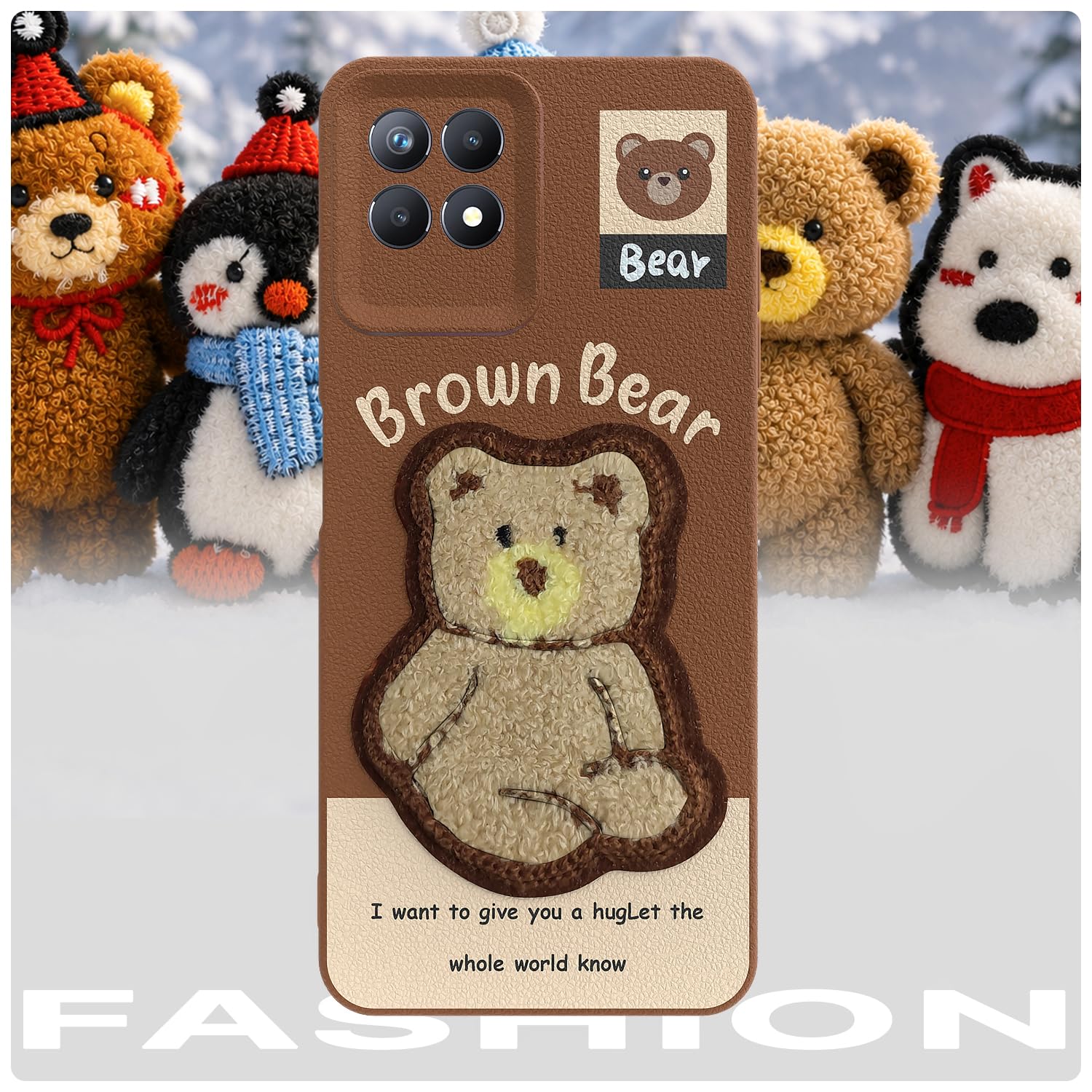 Pikkme Realme Narzo 50/8i 4G brown mobile back cover – photo 7