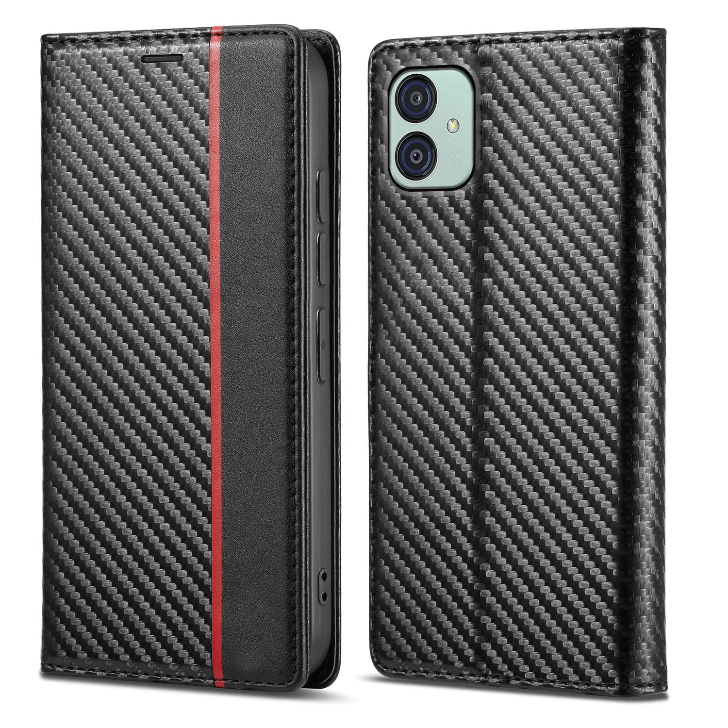 Black wallet flip cover for Samsung M04/F04/A04e – Pikkme