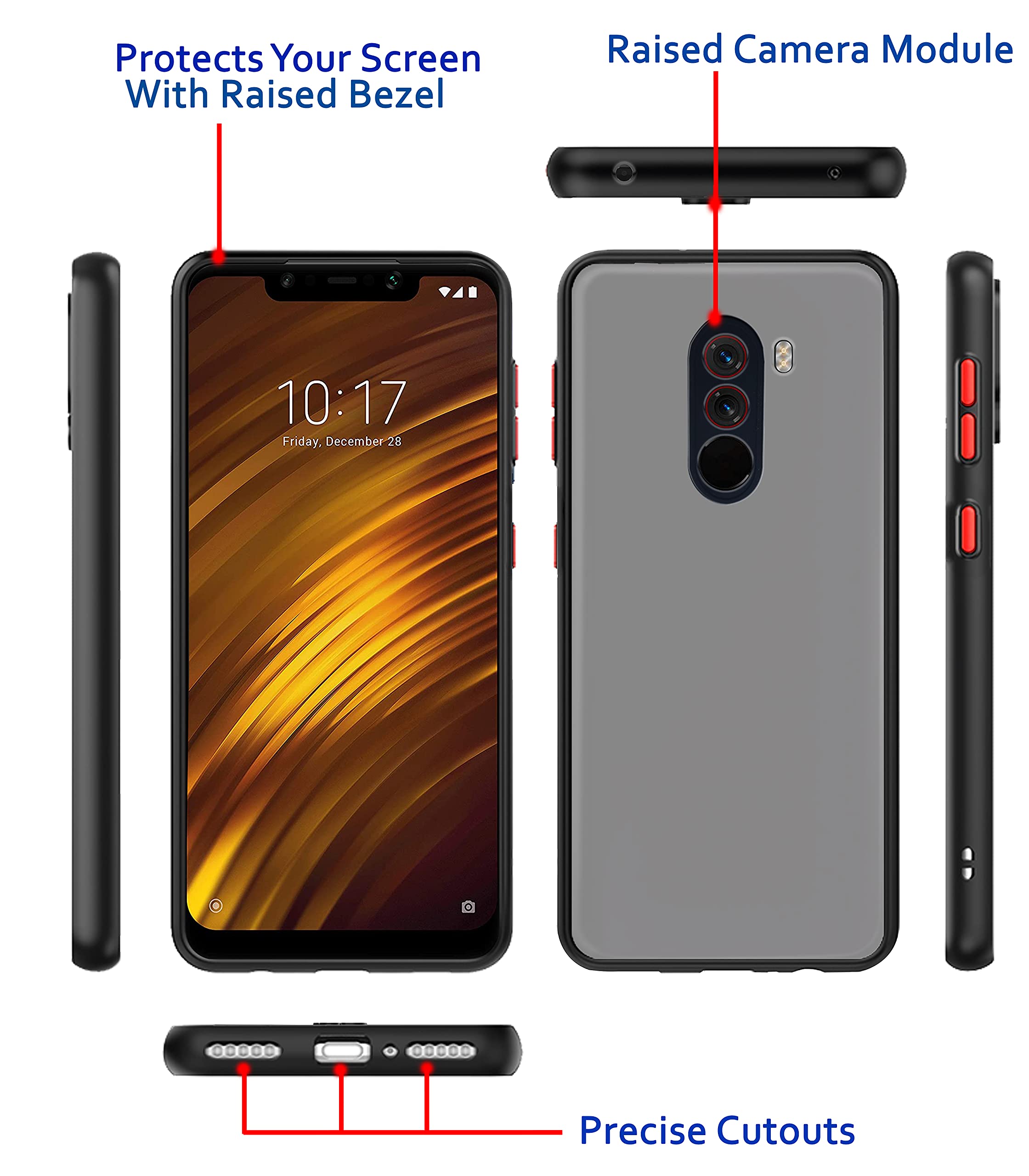 Tpu, black mobile back cover for Mi Poco F1 – Pikkme – photo 3