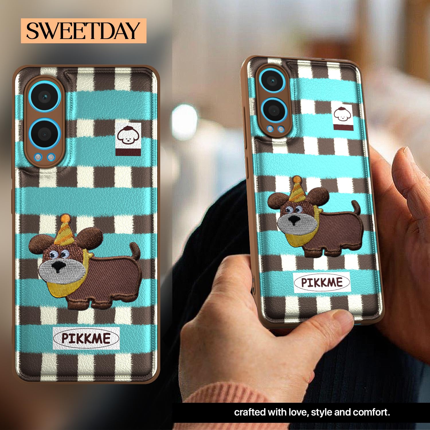 Pikkme OnePlus Nord Ce 4 Lite 5G Cute Girlish Dog Series Back Cover (Design2)