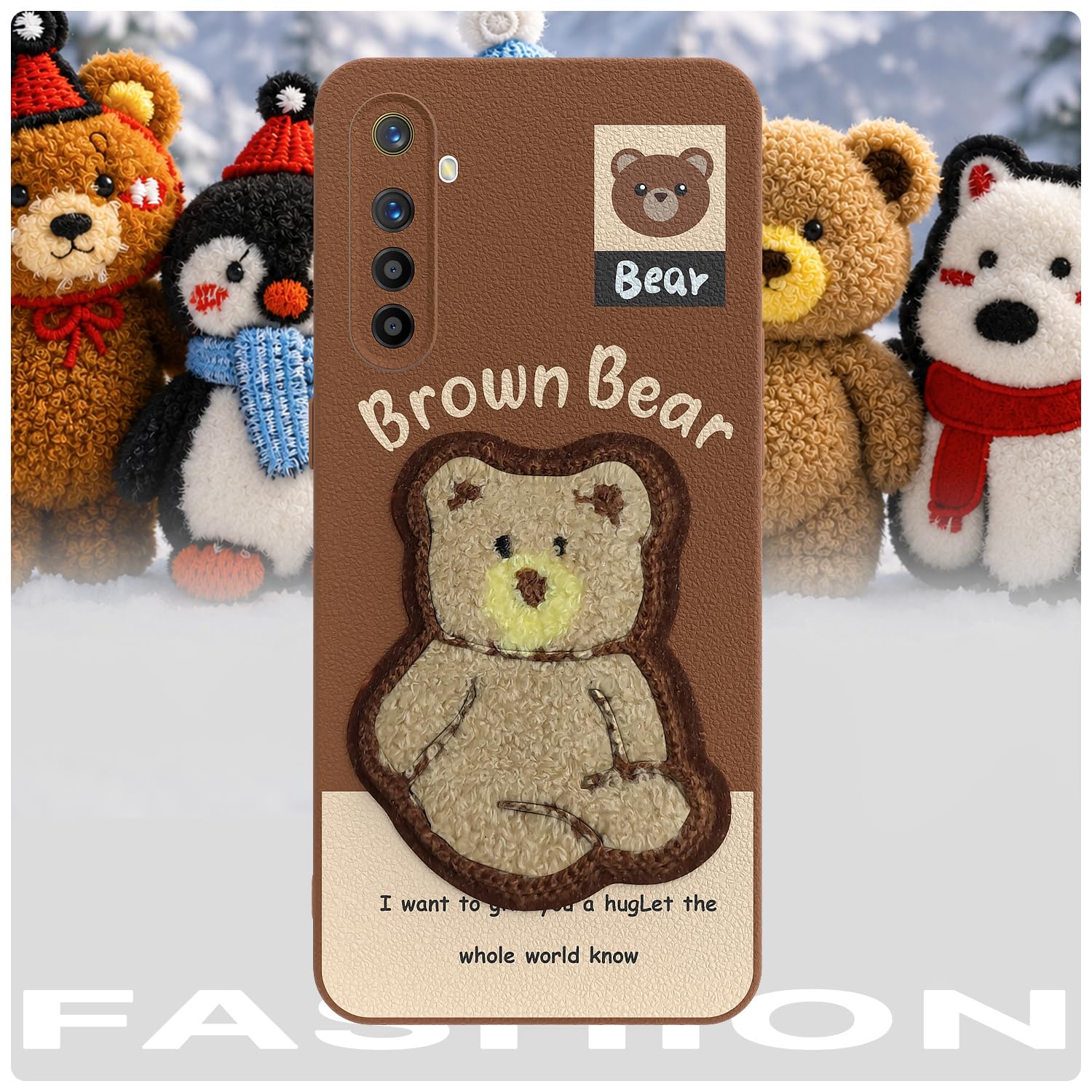 Realme XT back cover in brown by Pikkme – photo 7
