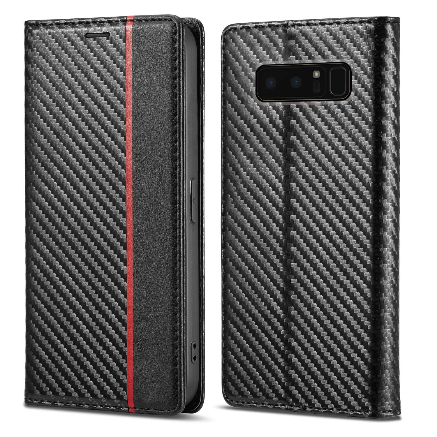 Samsung Note 8 flip case in black by Pikkme
