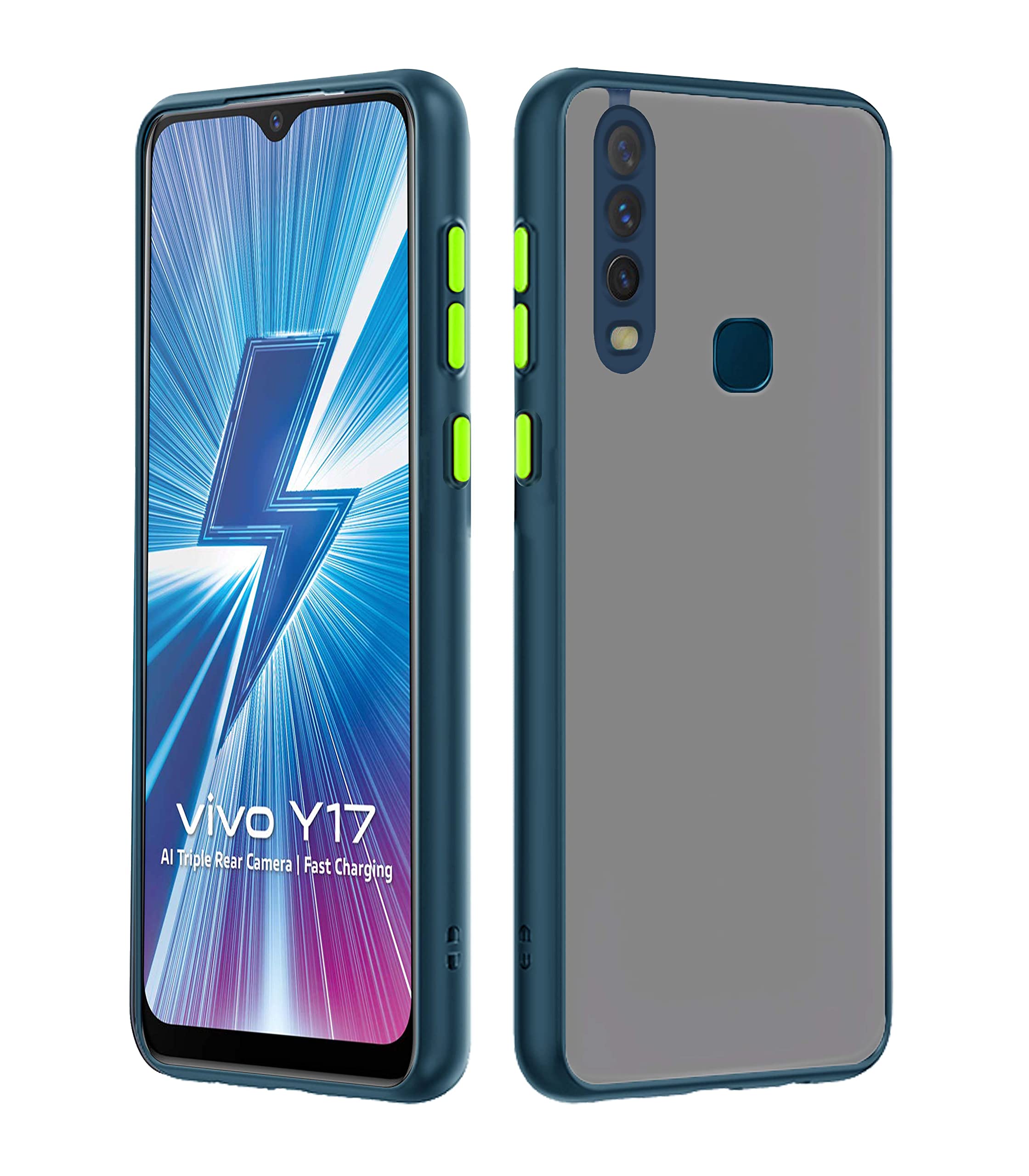 Vivo Y12/Y15/Y17/U10 mobile cover in blue by Pikkme