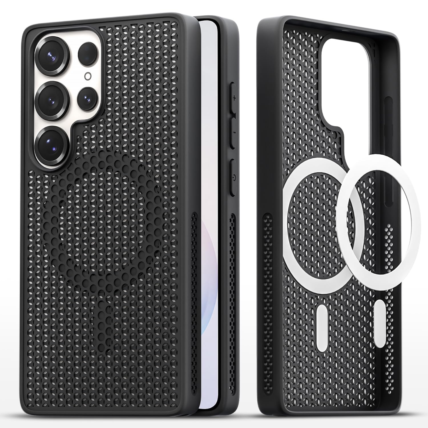 Samsung S26 Ultra 5G mobile back cover in black by Pikkme