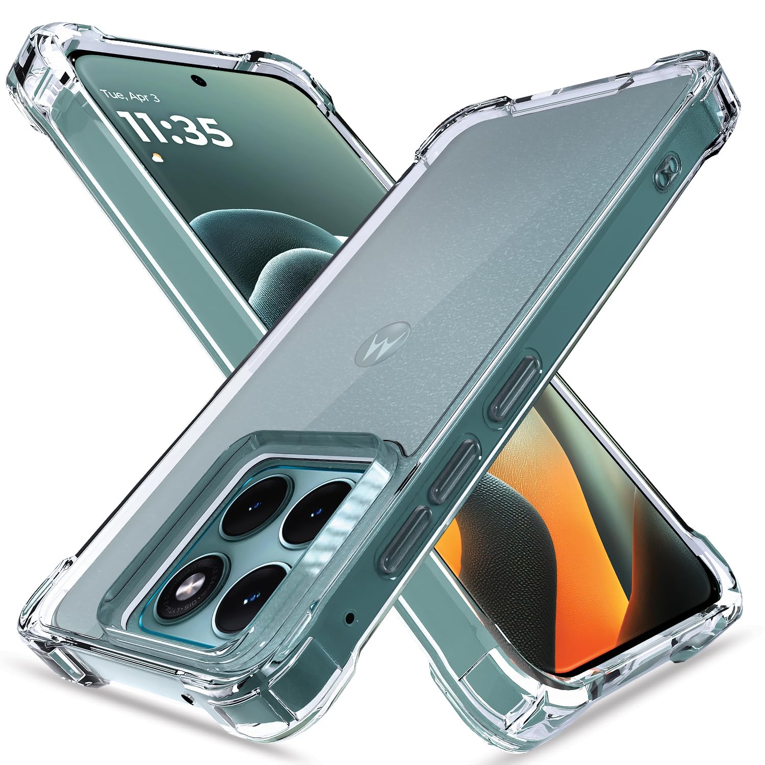 Pikkme transparent phone cover for Moto Edge 70 Fusion 5G