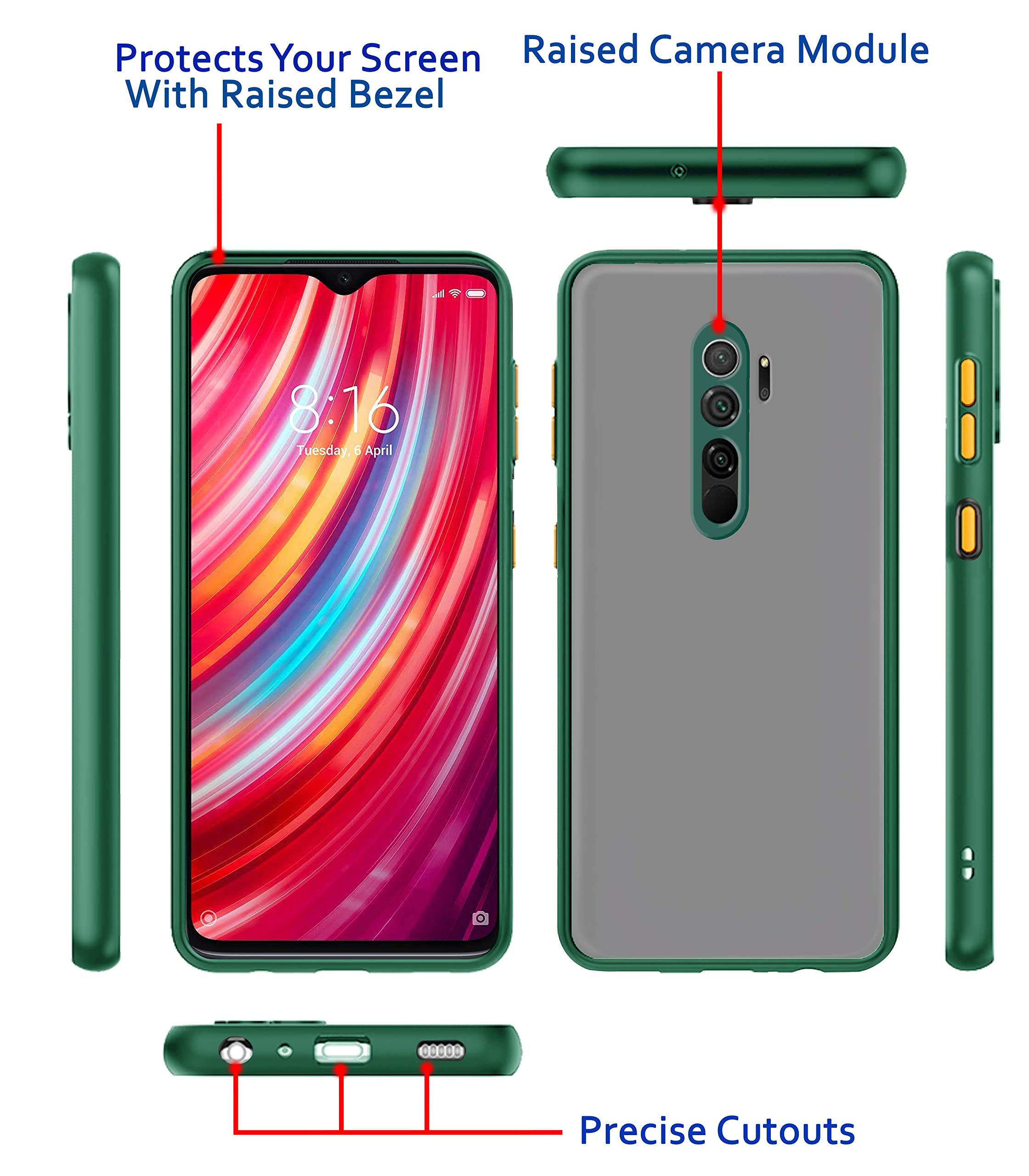 Pikkme green phone cover for Redmi Note 8 Pro – photo 3
