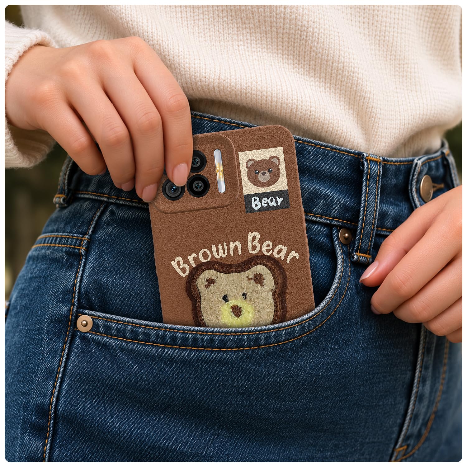 Oppo F17 mobile cover in brown by Pikkme – photo 4