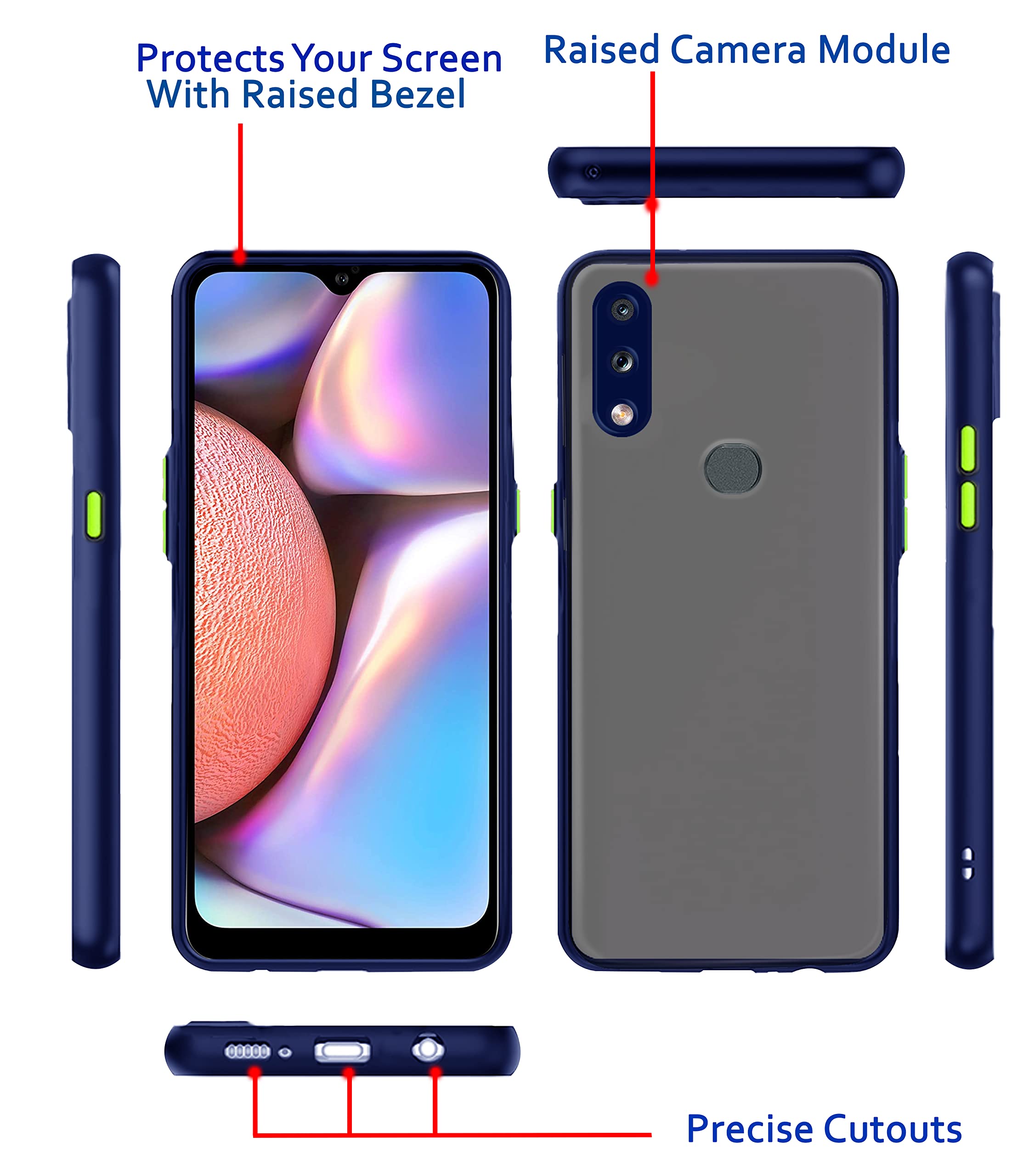 Blue mobile back cover for Samsung A10s – Pikkme – photo 4