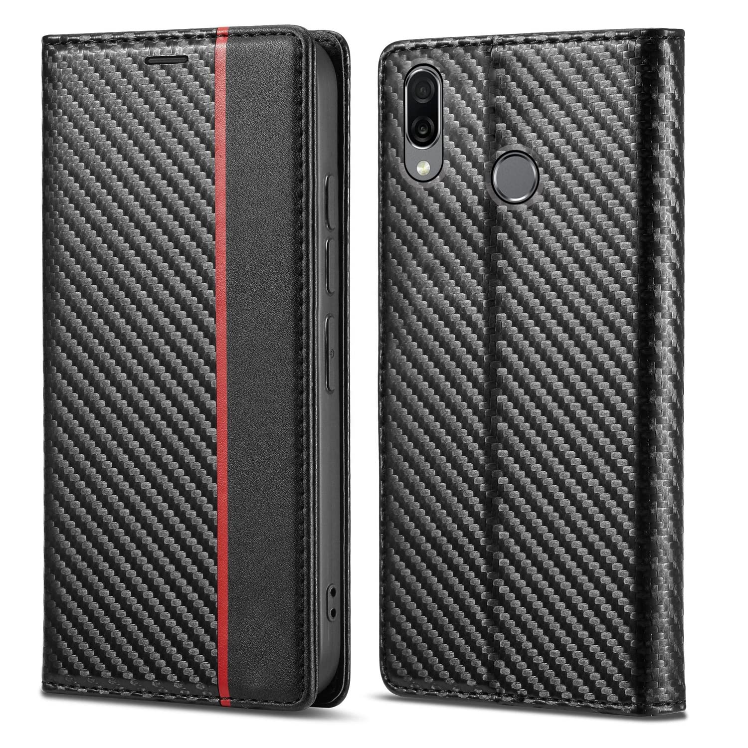 Honor Play flip cover in black by Pikkme