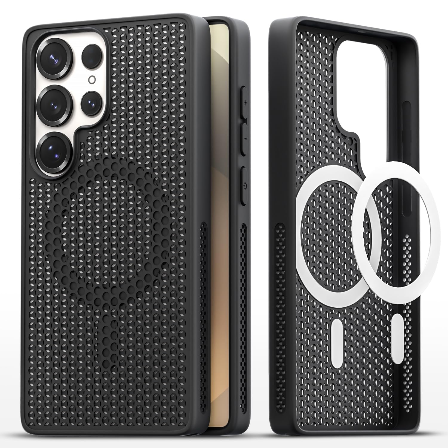 Pikkme Samsung S25 Ultra 5G MagSafe black mobile cover