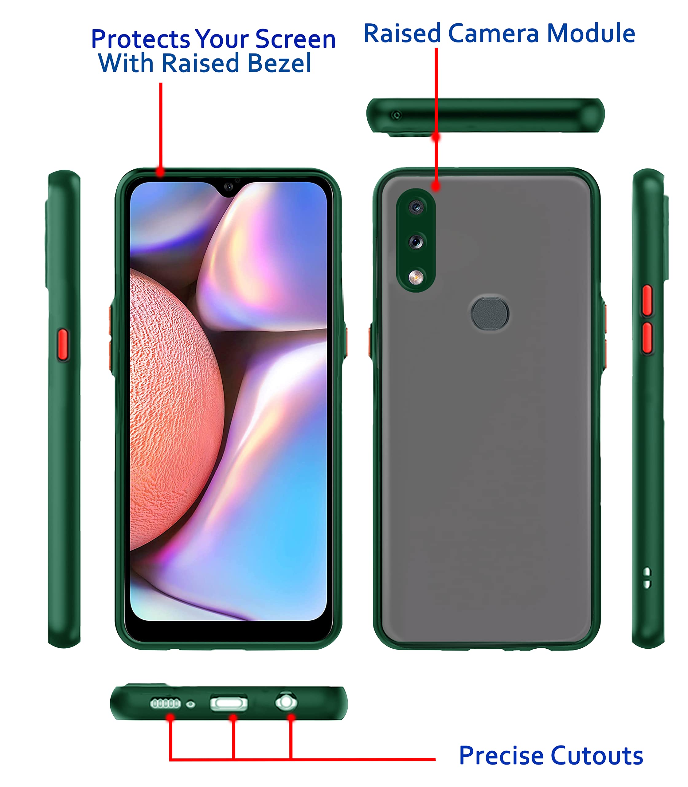 Pikkme green Hybrid back cover for Samsung A10s – photo 4