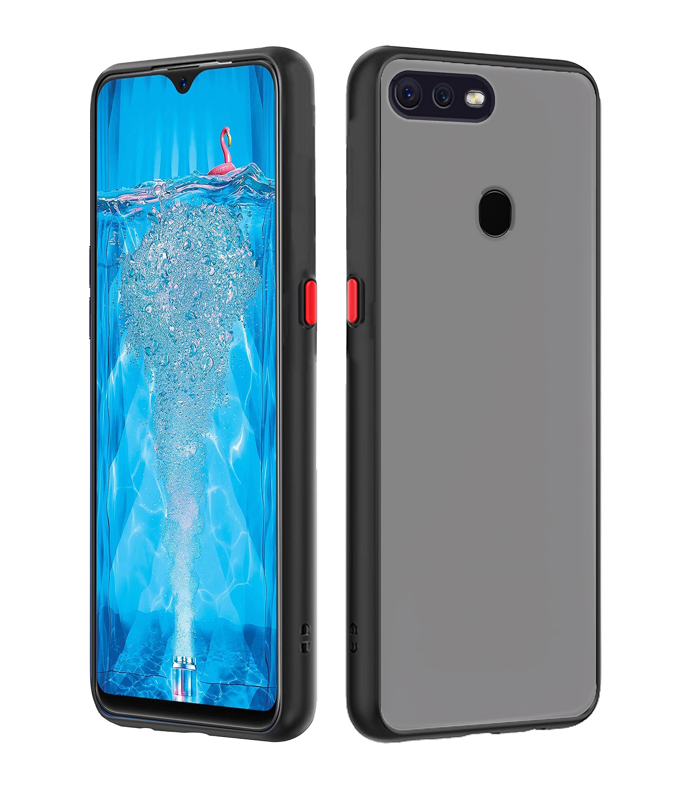 Pikkme Oppo A7/A5s Hybrid black phone cover