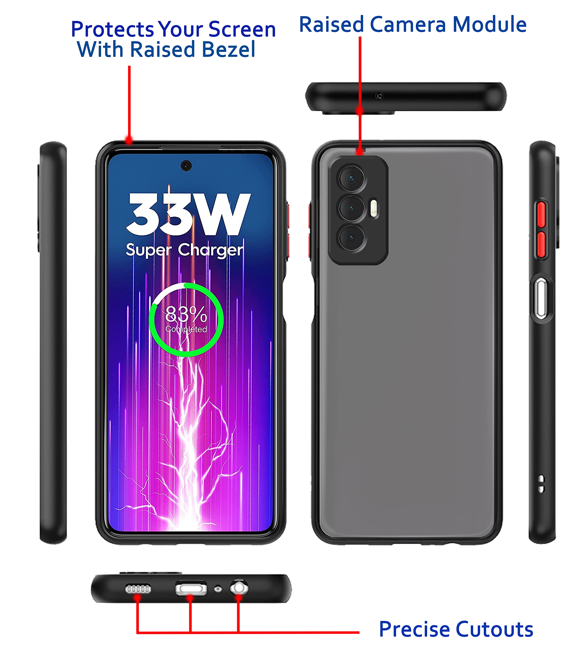 Black mobile cover for Tecno Spark 8 Pro – Pikkme – photo 4