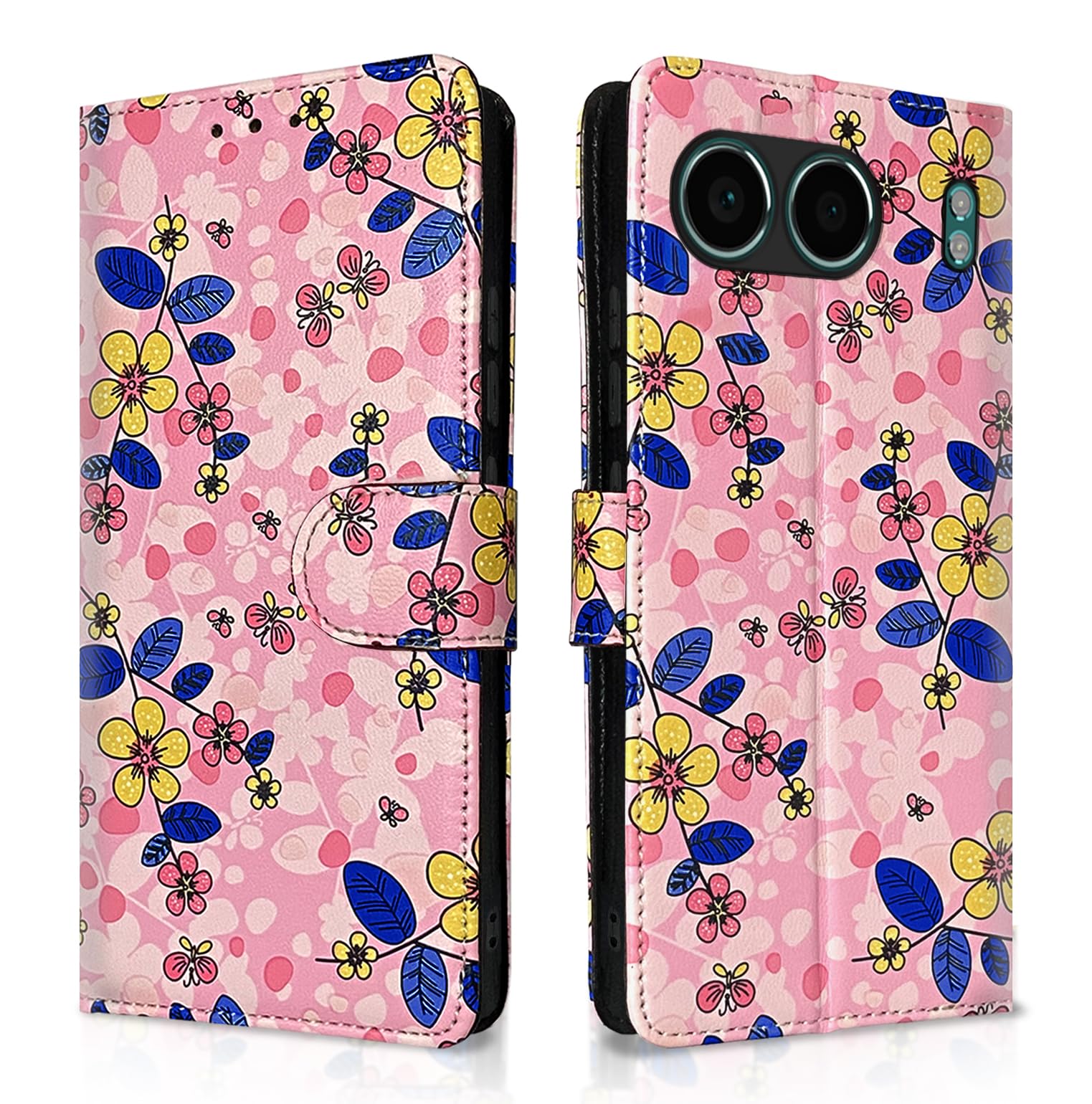 OnePlus Nord 4 5G Wallet mobile flip cover in pink flower by Pikkme