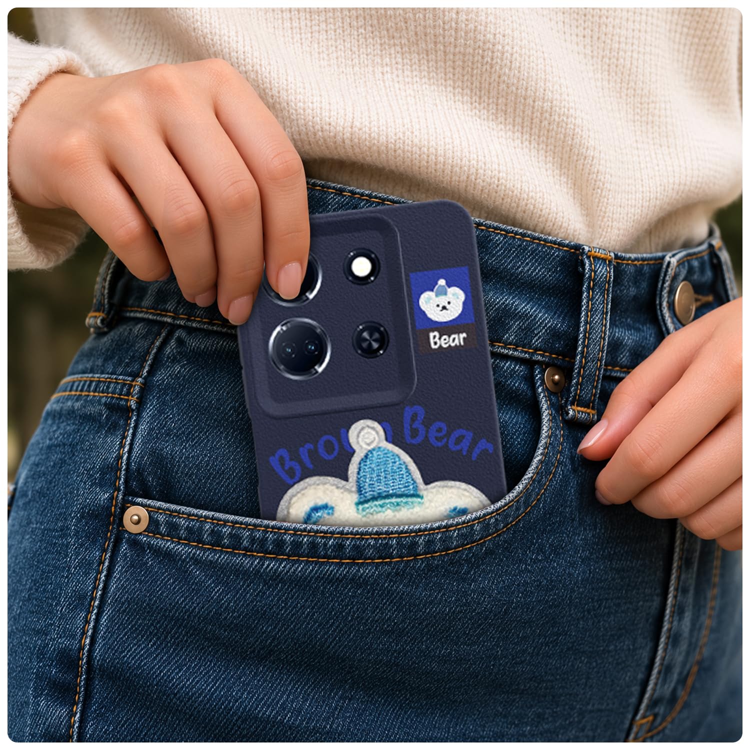 Pikkme Infinix Note 30 5G blue mobile back cover – photo 4