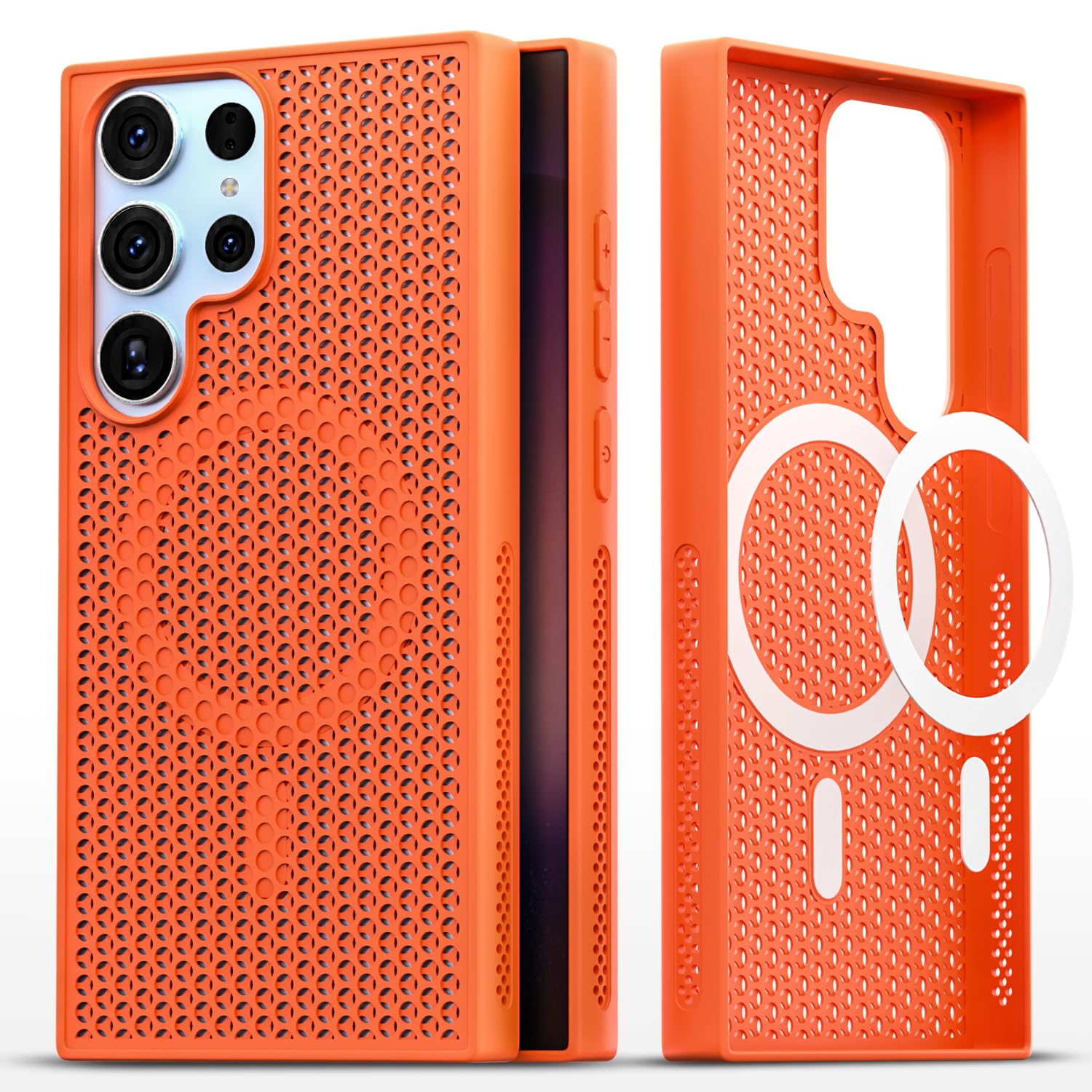Orange mobile back cover for Samsung S24 Ultra 5G – Pikkme