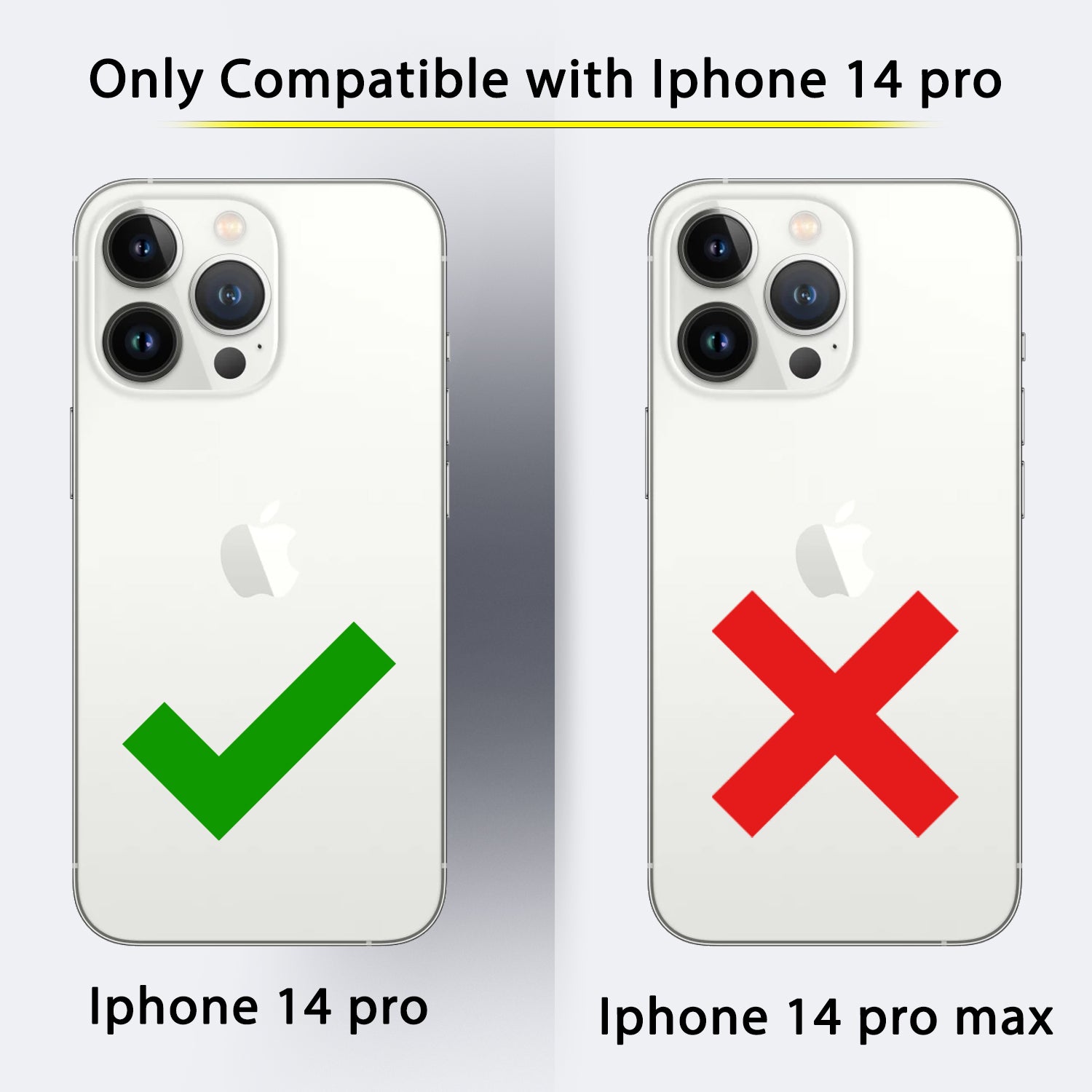 Pikkme iPhone 14 Pro Silver Electroplated Chrome Leather Back Cover (Gray)