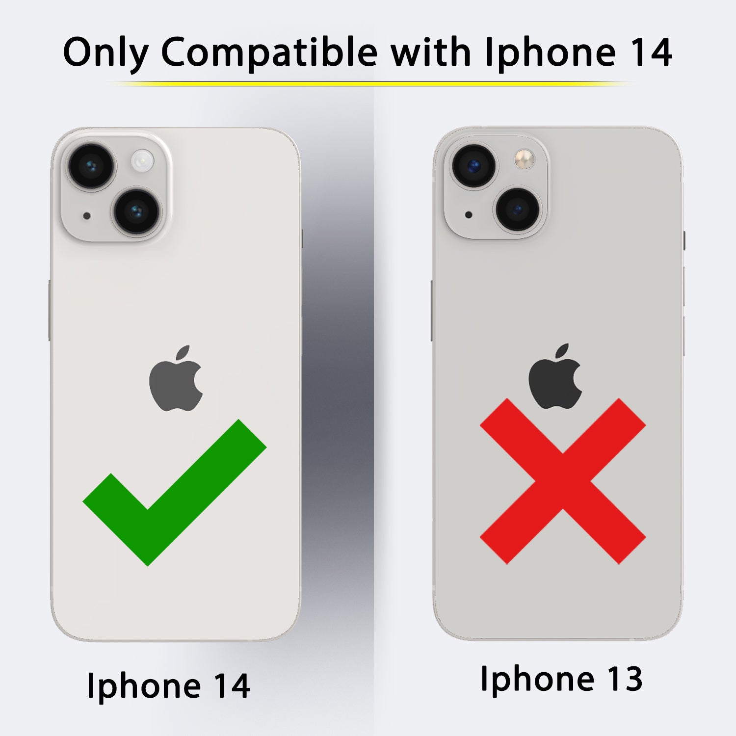 Pikkme iPhone 14 Silver Electroplated Chrome Leather Back Cover (Green)