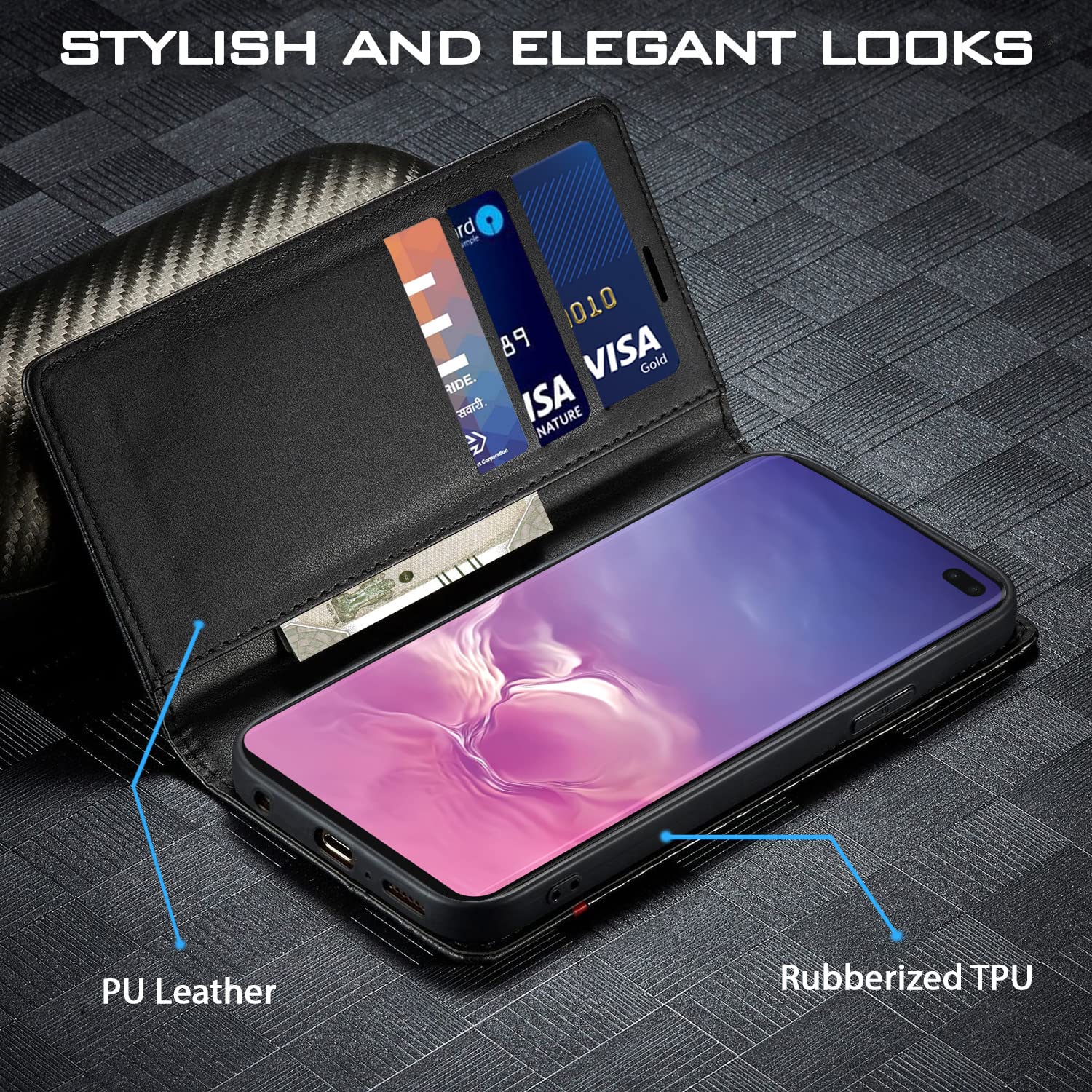 Black flip case for Samsung S10 Plus – Pikkme – photo 2