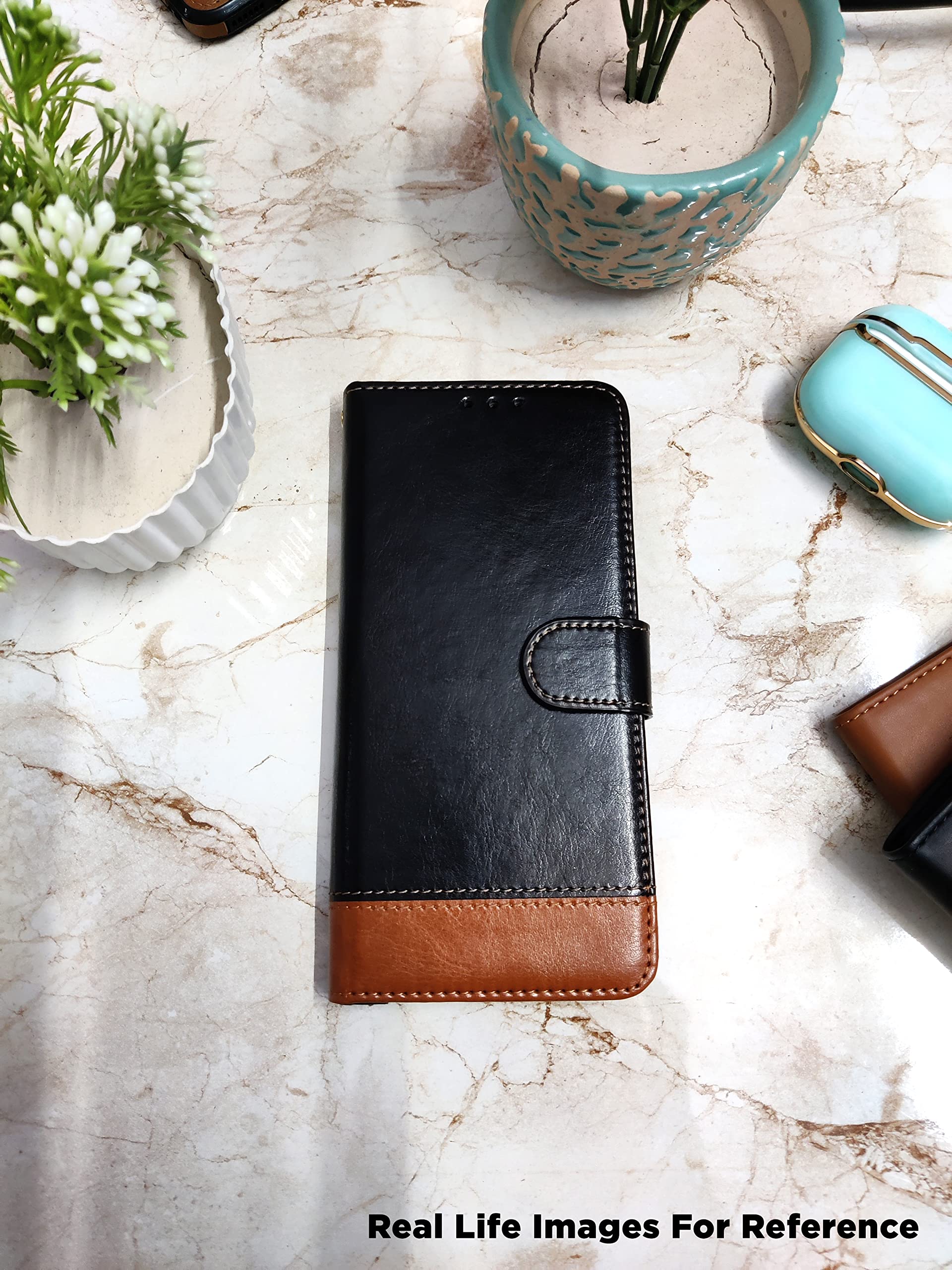 Pikkme Redmi Note 11 Pro/Pro Plus 5G Magnetic black & brown mobile flip cover – photo 6