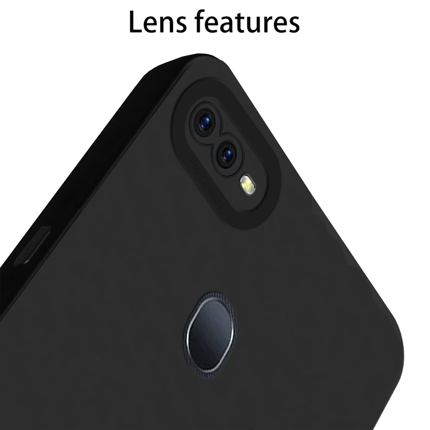 Pikkme Oppo F9 Pro/Realme 2 Pro/Realme U1 LIquid Silicone Back Cover | Black