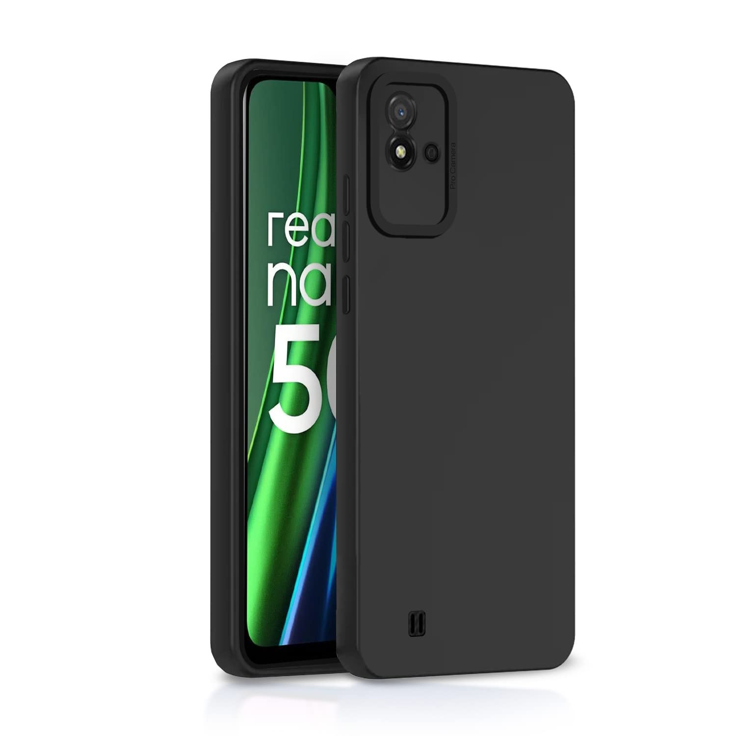 Pikkme Realme Narzo 50i black mobile cover
