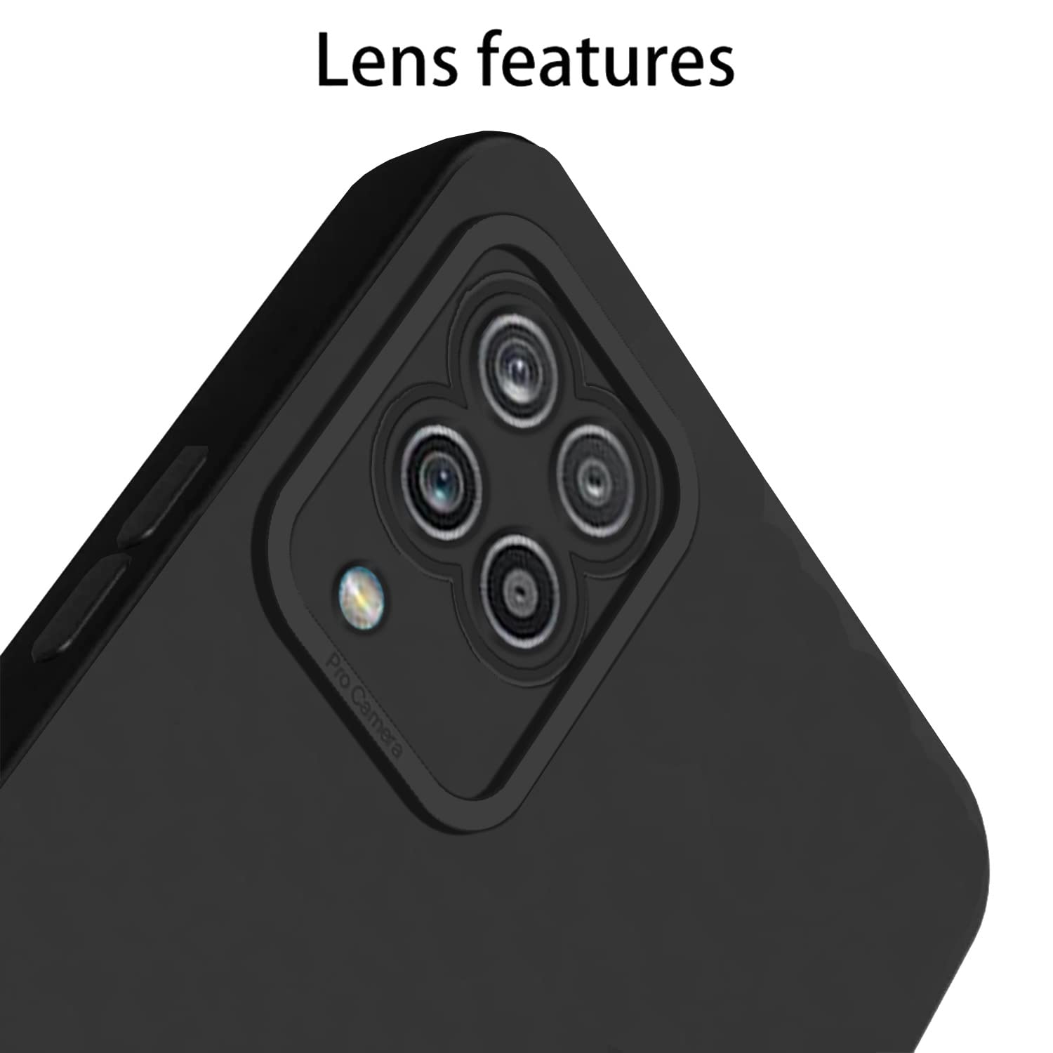 Pikkme Samsung Galaxy M12 / A12 / F12 Liquid Silicone Back Cover | Black