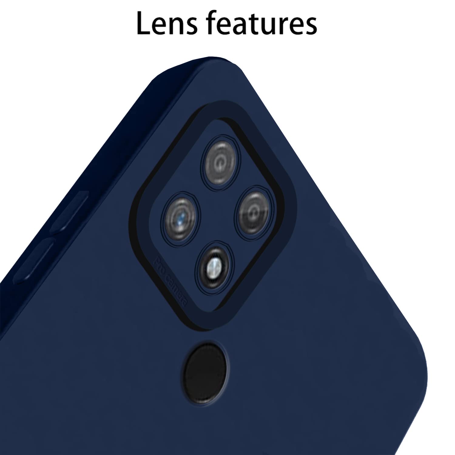 Pikkme Realme Narzo 50A LIquid Silicone Back Cover | Blue